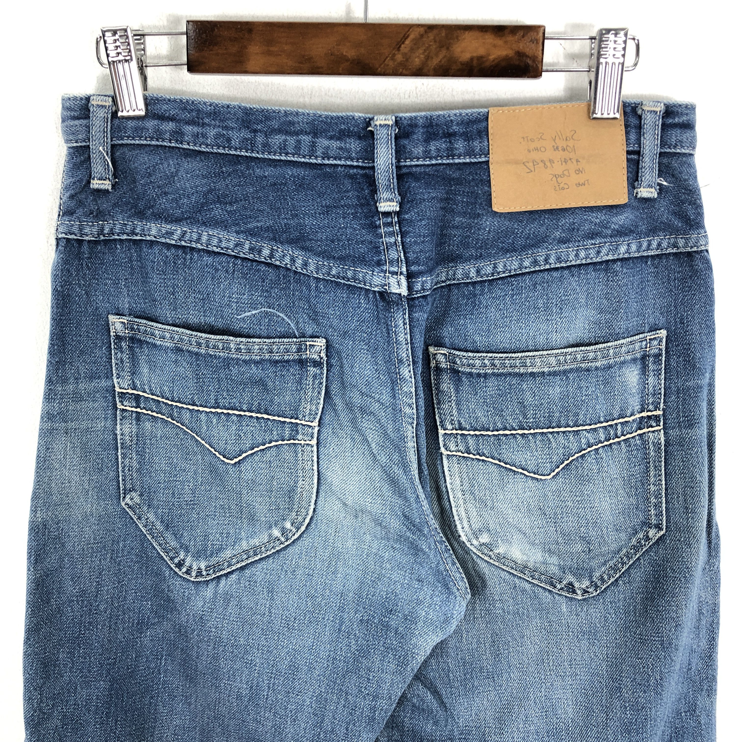 Designer × Vintage 29 x 26 Vintage Sally Scott Selvedge Jeans Fly Button L1395 Size US 29 - 6 Thumbnail