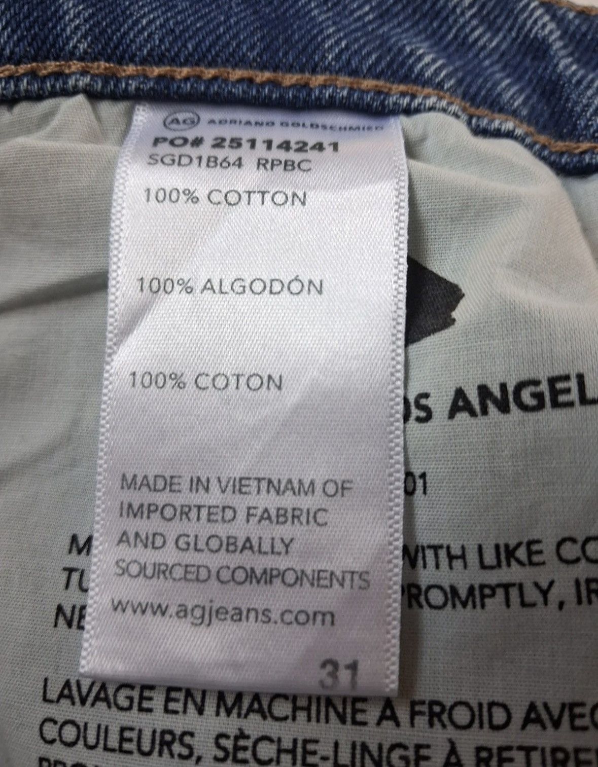 AG Adriano Goldschmied AG Adriano Goldschmied Size 31 Ultra Wide Leg Republic Deven Size 31" - 21 Thumbnail