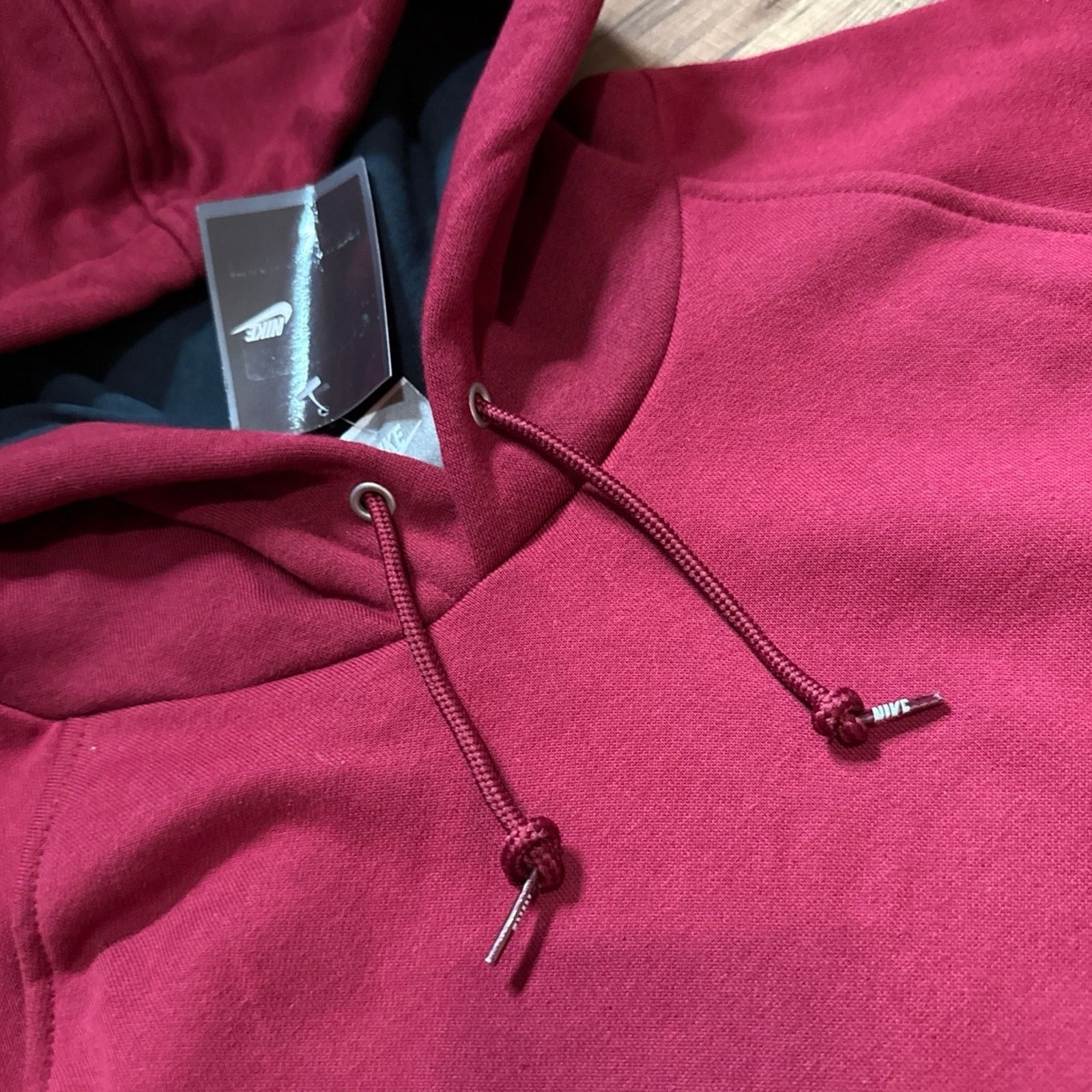 Nike 2007 Nike Solo Swoosh Maroon Hoodie Sweatshirt Size US XL / EU 56 / 4 - 3 Thumbnail