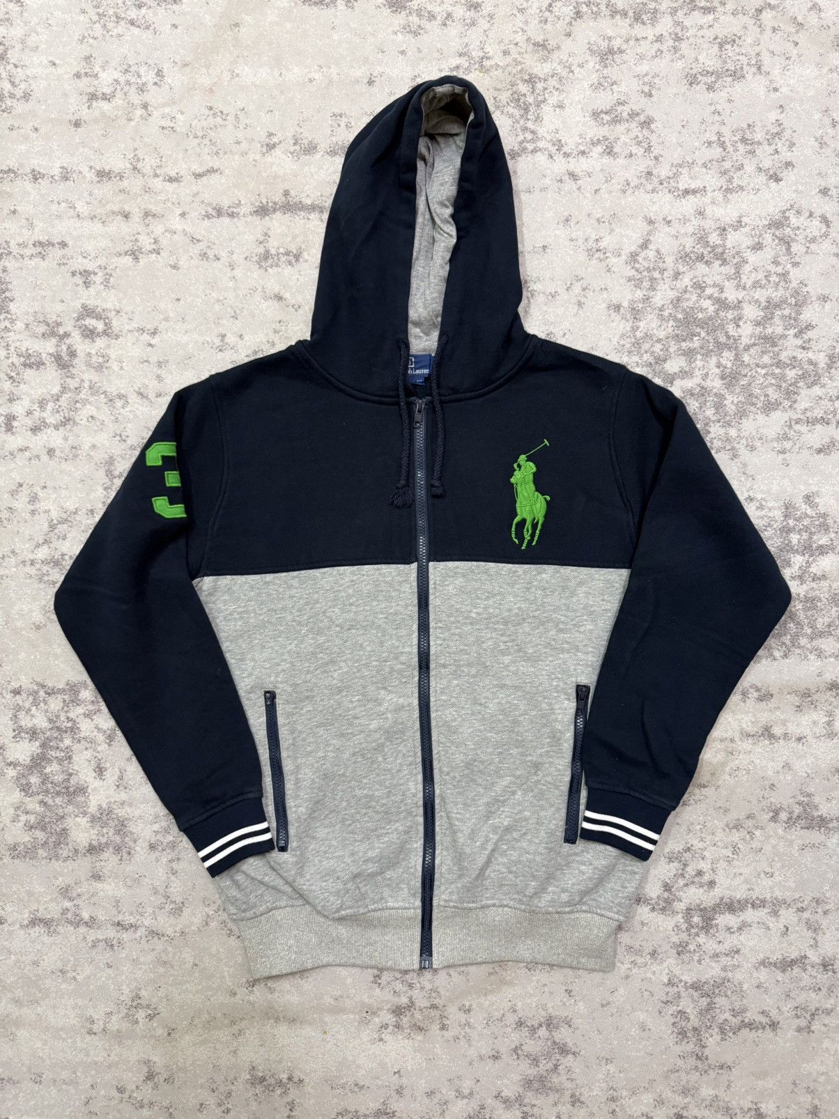Polo Ralph Lauren Polo by Ralph Lauren Two Tone Colour Zip Up Sweater Hoodie Size US S / EU 44-46 / 1 - 3 Thumbnail
