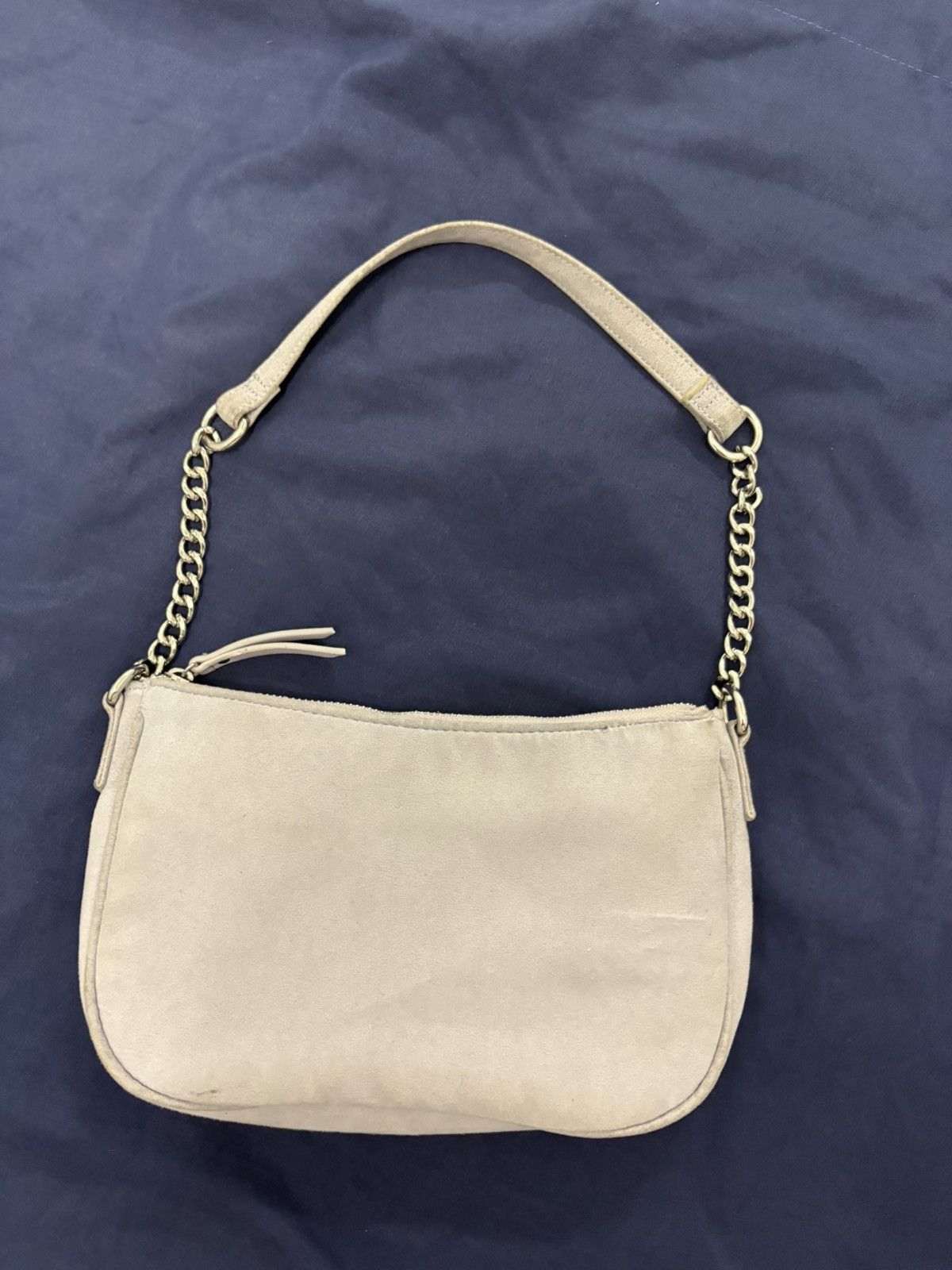 Other Soft Blue Crescent ShoulderBag Chain Strap Zip Lined Gold Size ONE SIZE - 5 Thumbnail