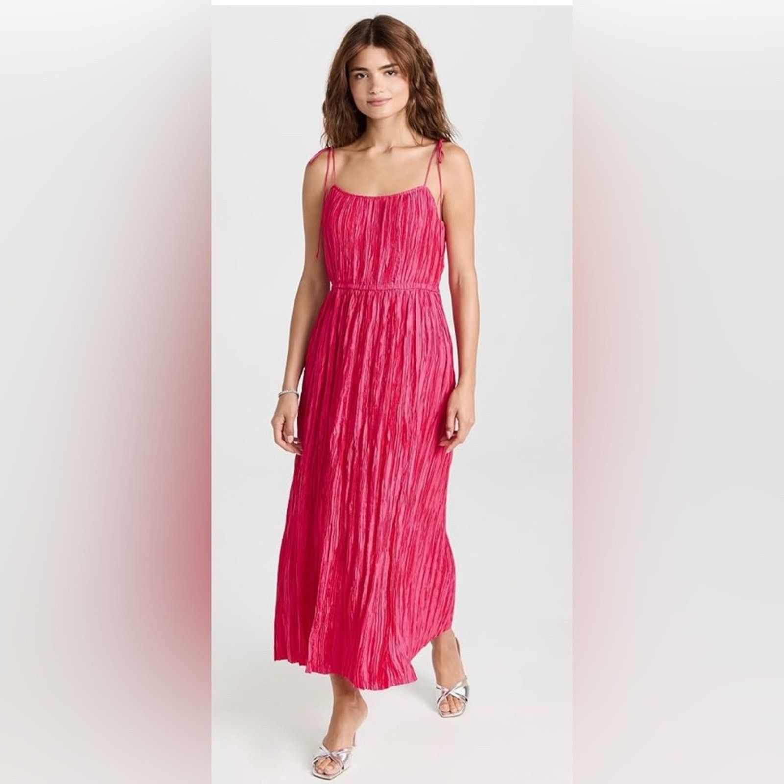 Ulla Johnson NWT Ulla Johnson $650 Pink Dress tie spaghetti strap Size 10 Size L / US 10 / IT 46 - 1 Thumbnail