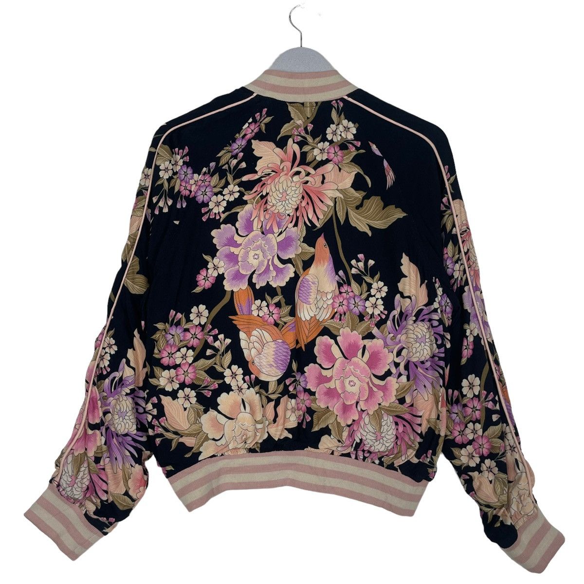 Japanese Brand 💥SUKAJAN SAKURA FLORAL REVERSIBLE ZIPPER JACKET Size M / US 6-8 / IT 42-44 - 8 Thumbnail