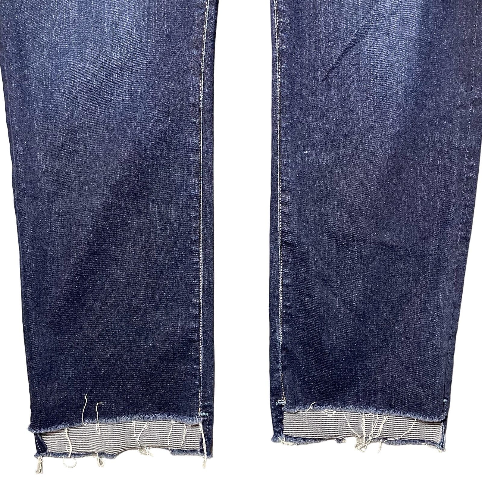 Frame FRAME Le High Straight Raw Stagger Jeans "Cabana" - Size 28 Size 29" - 6 Thumbnail