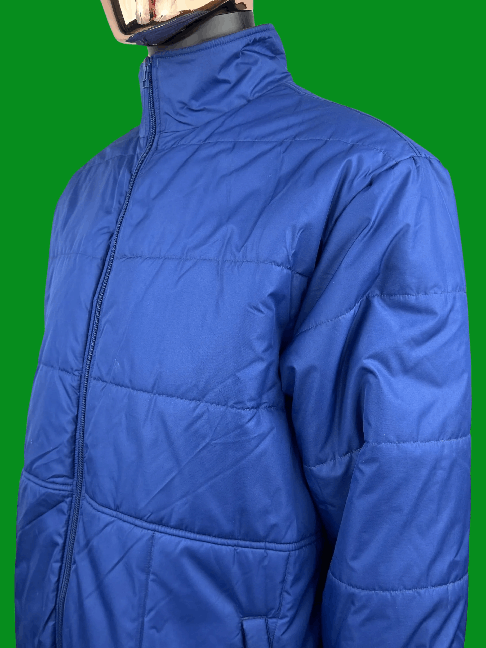 Nike VTG 90s Nike Men’s Indigo Quilted Puffer Jacket Size US L / EU 52-54 / 3 - 1 Thumbnail