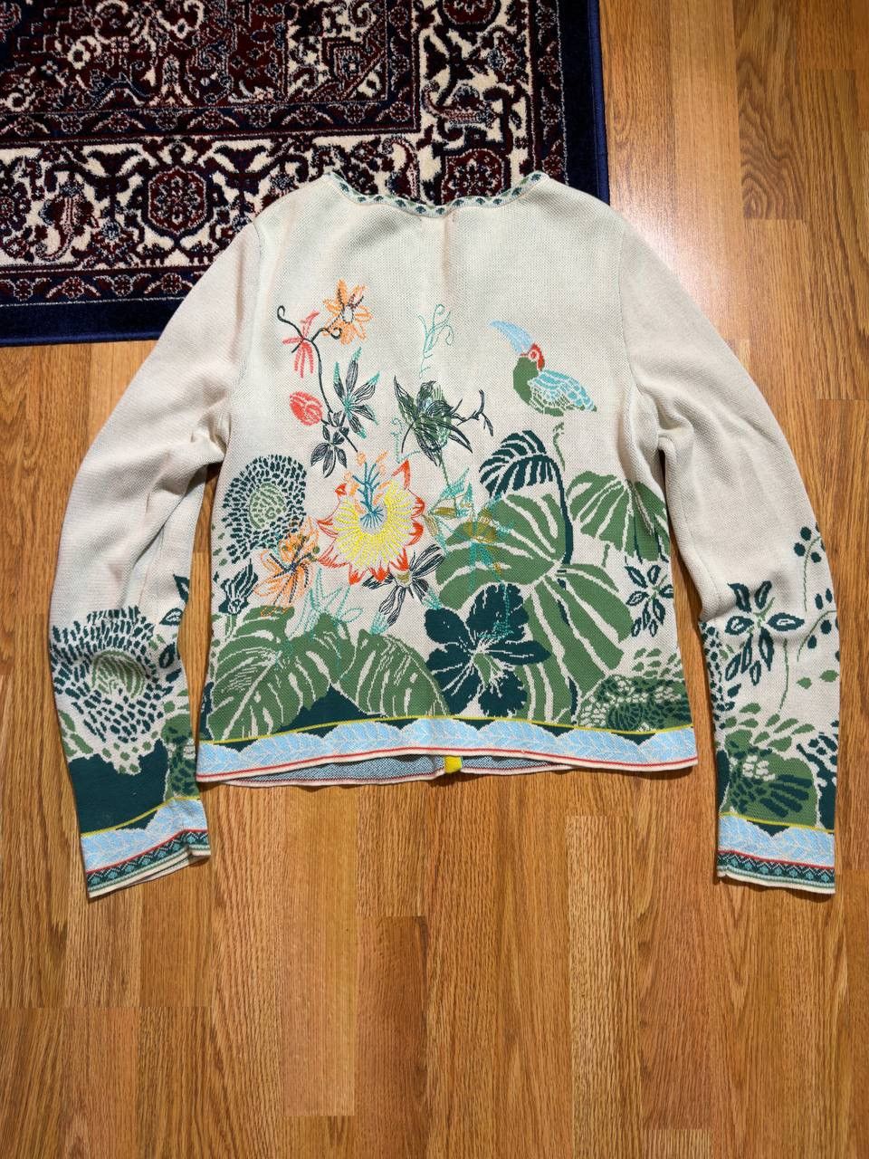 Other IVKO Floral Jacquard & Embroidered Knit Cardigan - Size 38 Size S / US 4 / IT 40 - 5 Thumbnail