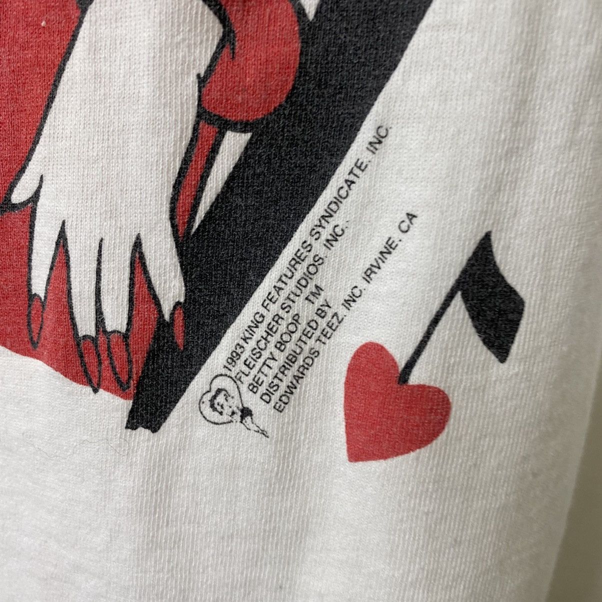 Vintage 1993 Betty Boop I Wanna Loved By You Sassy Cartoon T Shirt Size US M / EU 48-50 / 2 - 3 Thumbnail