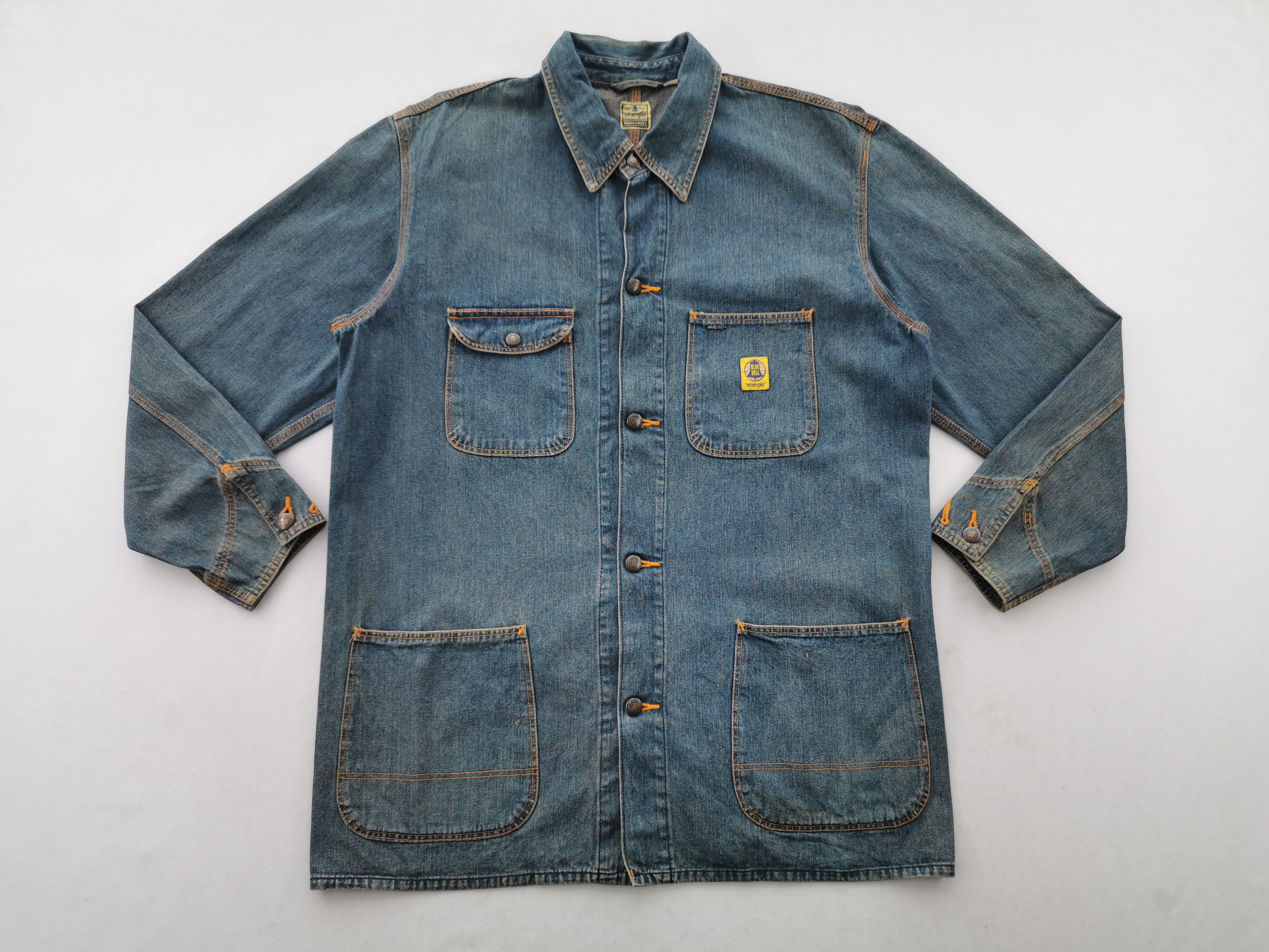 Wrangler Vintage 90s Wrangler Blue Bell Denim Jacket Made In Japan Size US L / EU 52-54 / 3 - 3 Thumbnail
