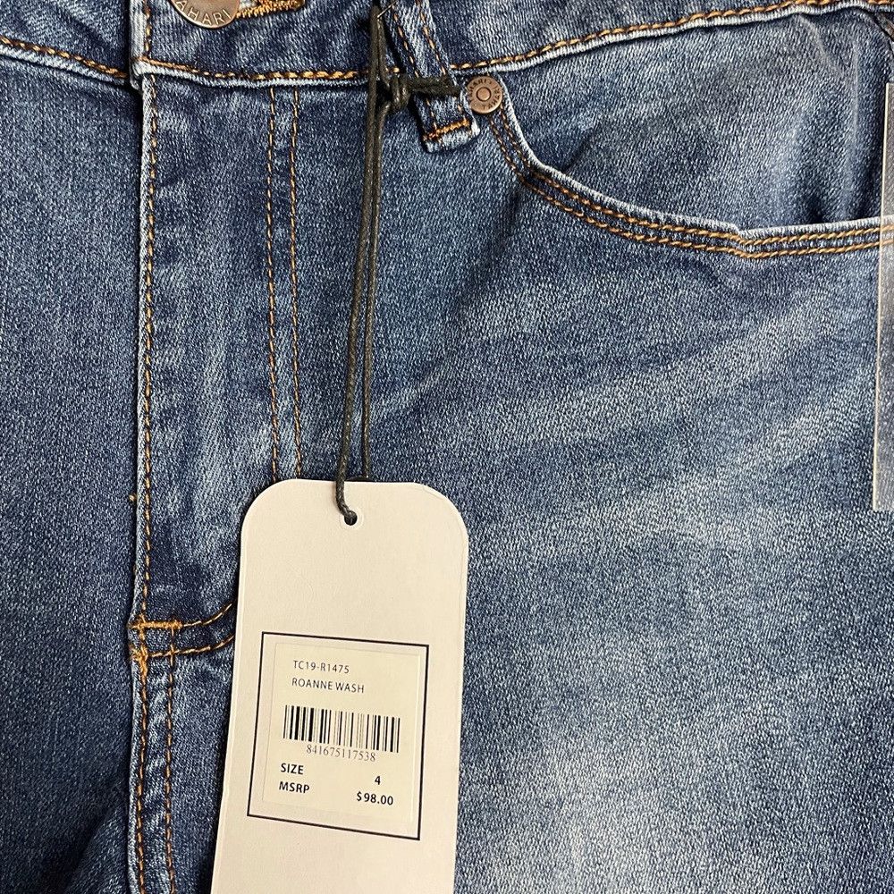 Elie Tahari NWT New Tahari Classic Skinny Jeans Roanne Wash Size 27 US Size 27" / US 4 / IT 40 - 6 Thumbnail
