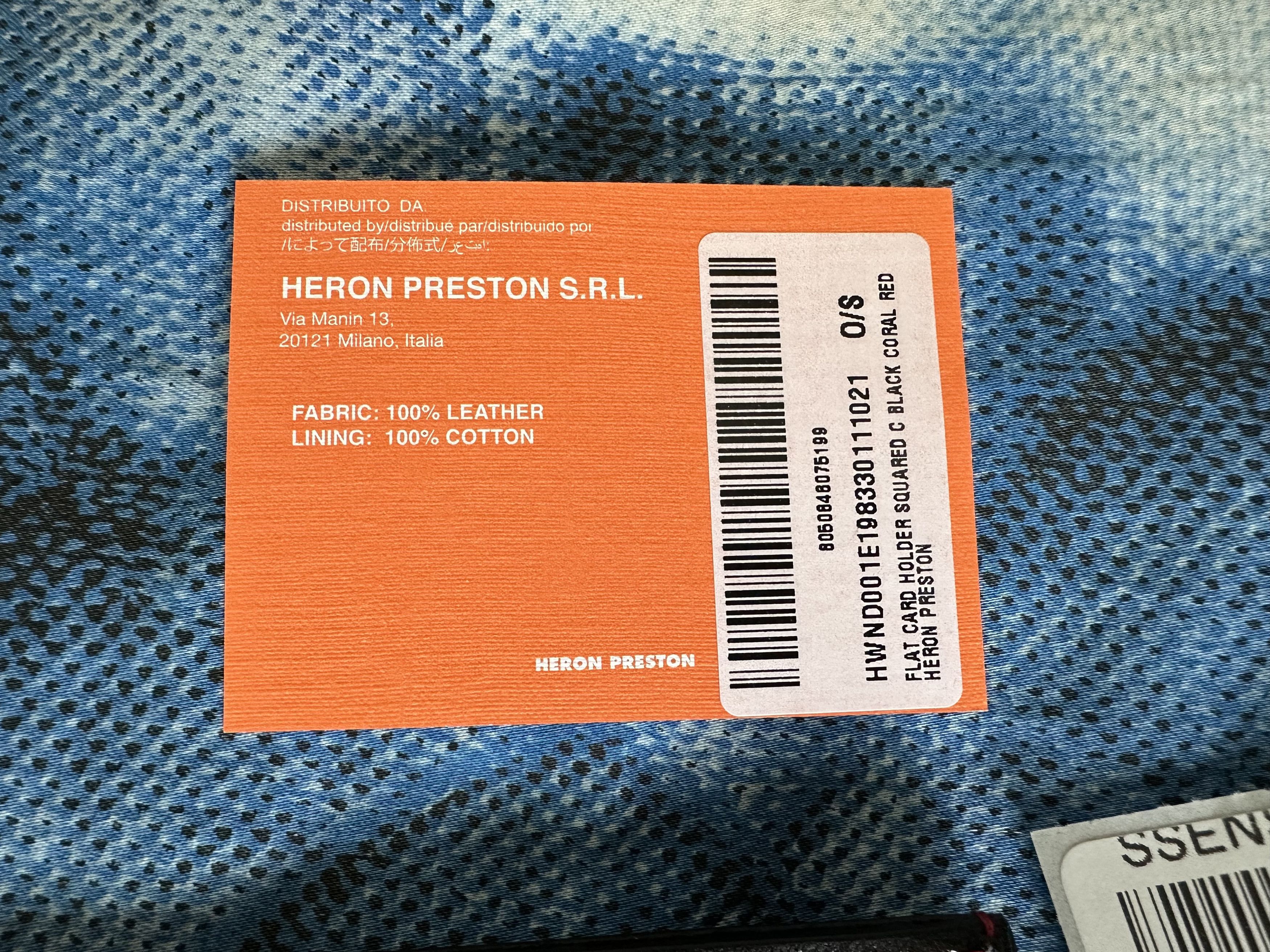 Heron Preston Squared C Flat Card Holder Size ONE SIZE - 3 Thumbnail