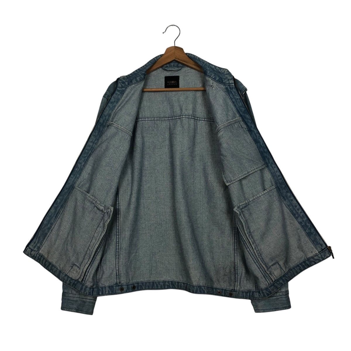Japanese Brand 📌Vintage Biker Denim Jacket Person's Jeans Issey Miyake Size US L / EU 52-54 / 3 - 16 Thumbnail