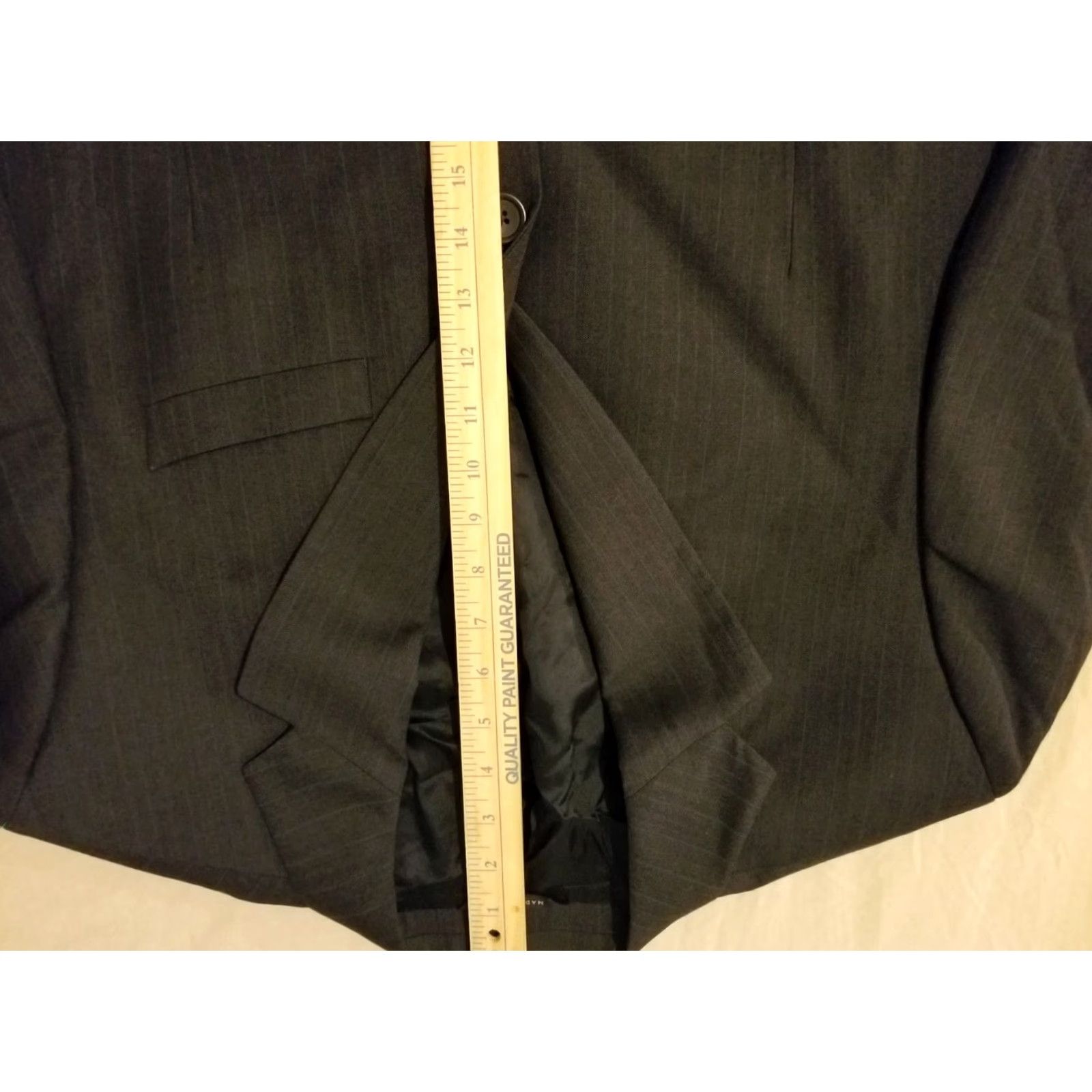Banana Republic Banana Republic Wool Blazer 3-in-1 Jacket Mens 44R Grey Black Sports 3-in-1 Mens Blazer Wool Jacket Size 44R - 2 Thumbnail