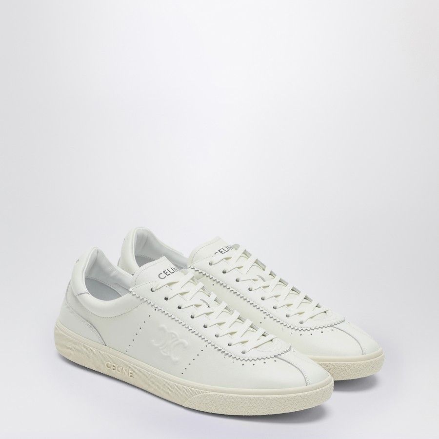 Celine o1d2blof0226 Leather Low-Top Sneakers in White Size US 7 / EU 40 - 2 Thumbnail