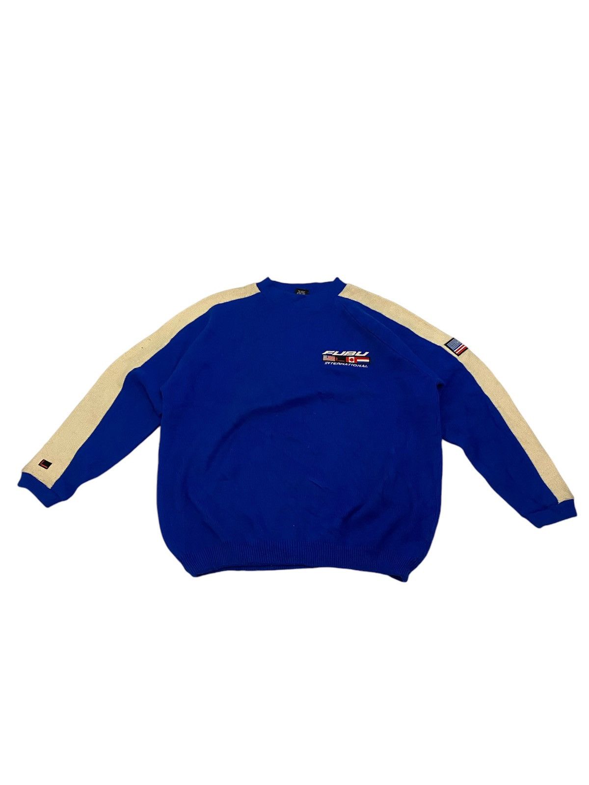 Fubu × Japanese Brand 🔥FUBU Big Logo Flag Knitwear Oversized Size US XXL / EU 58 / 5 - 2 Thumbnail