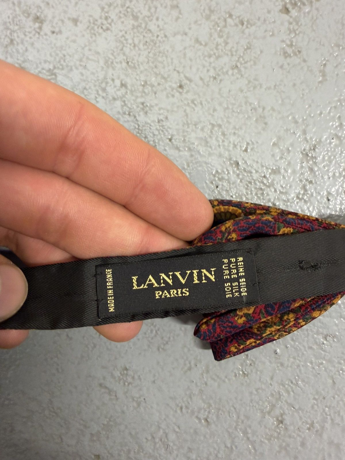 Lanvin Vintage Lanvin Silk Bow Tie Size ONE SIZE - 7 Thumbnail