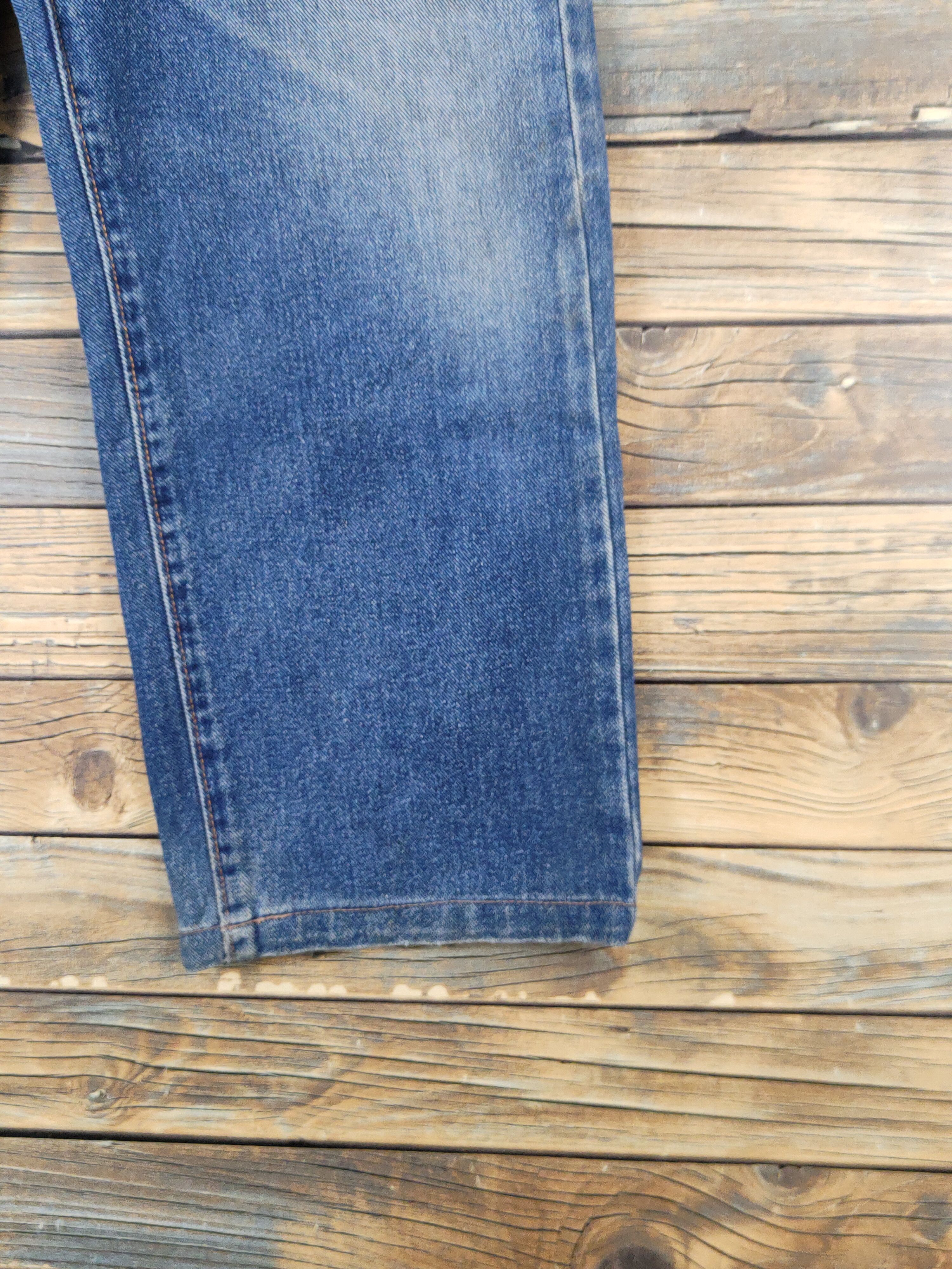 Vintage Bobson vintage Blue Distressed Ripped Jeans #W1384 Size US 28 / EU 44 - 6 Thumbnail