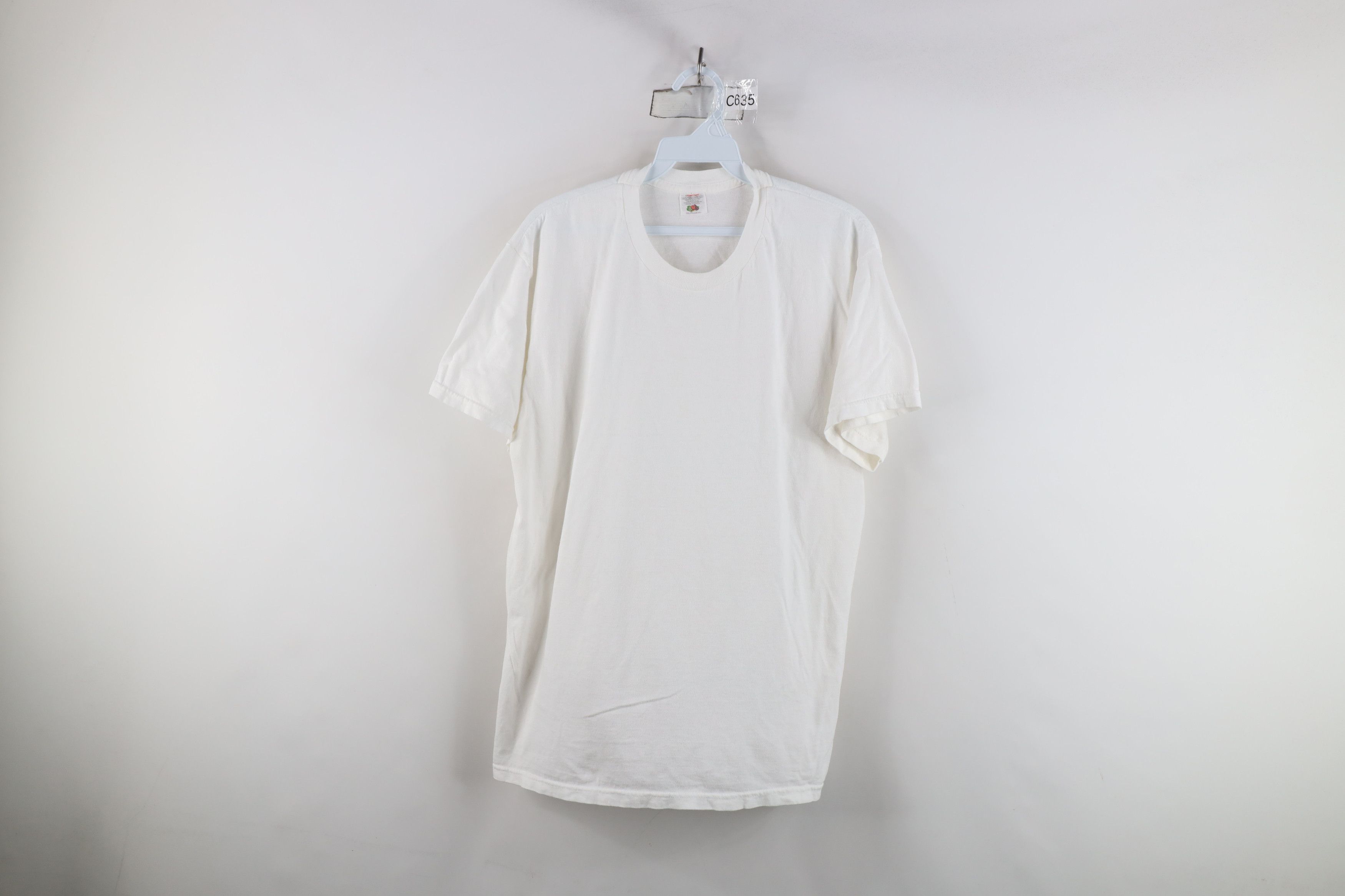 Vintage Vintage 90s Streetwear Cotton Short Sleeve T-Shirt White Size US L / EU 52-54 / 3 - 1 Thumbnail