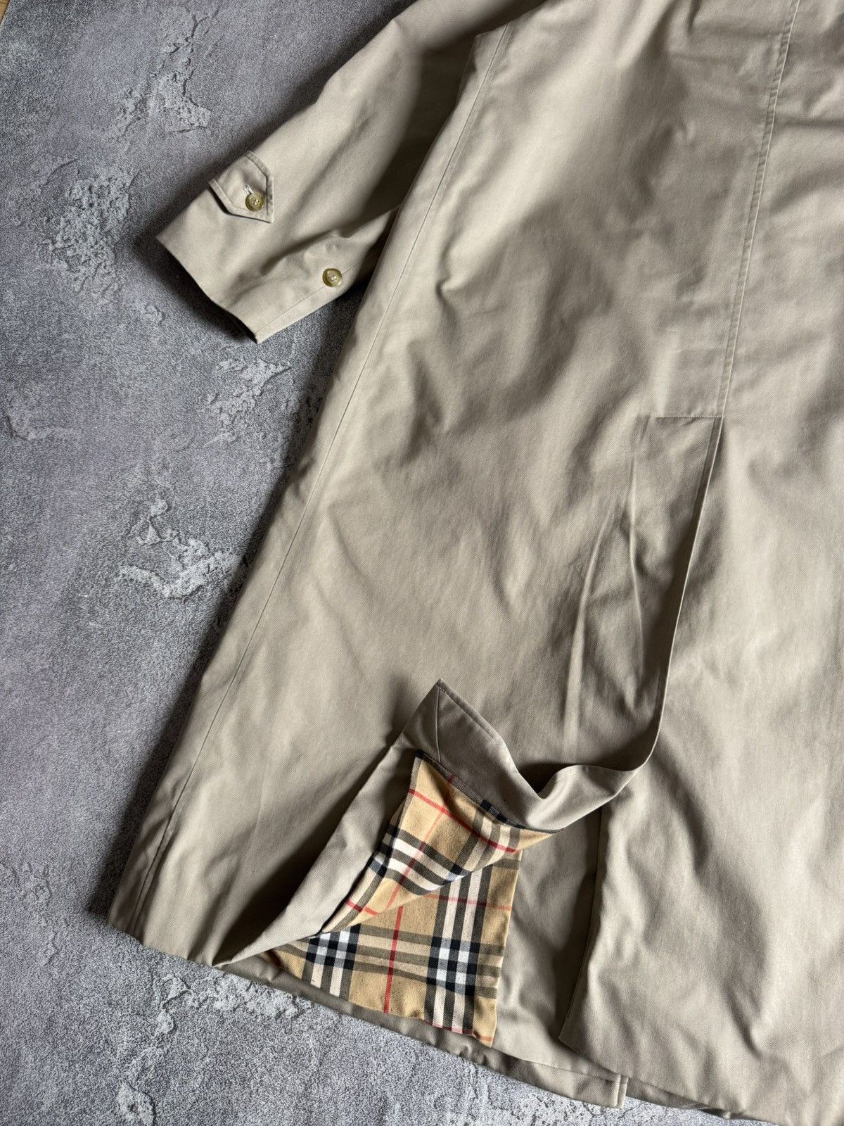 Burberry × Burberry Prorsum × Vintage Burberry 14Long burberrys beige trench coat light jacket 90s Size XL / US 12-14 / IT 48-50 - 19 Thumbnail