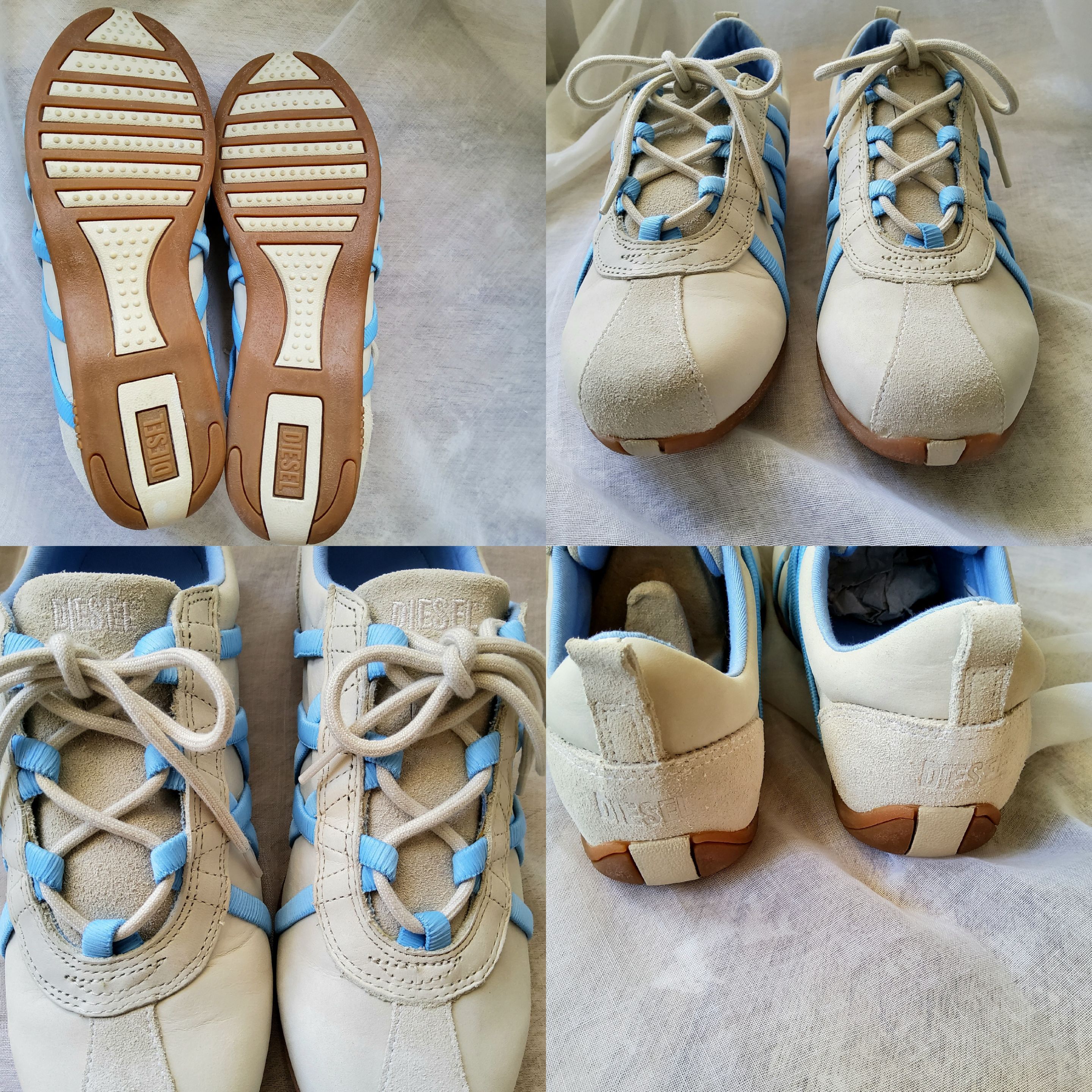 Diesel Diesel rare vintage y2k deadstock tech rave leather sneakers Size US 7.5 / IT 37.5 - 7 Thumbnail