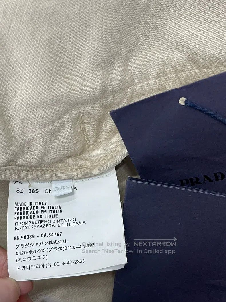 Prada Prada Khaki beige lapel windbreaker jacket Size XS / US 0-2 / IT 36-38 - 5 Thumbnail