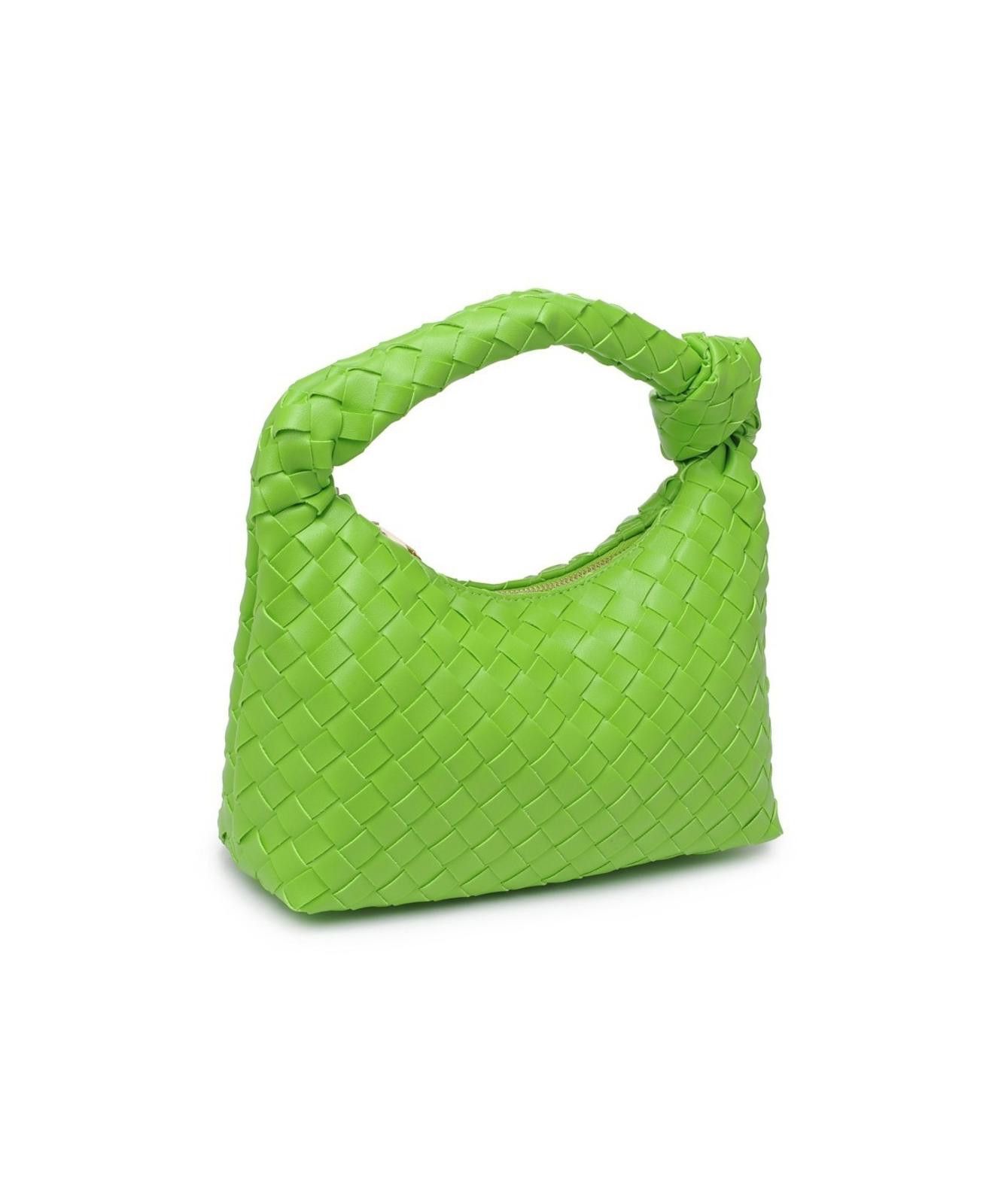 Other Urban Expressions Carmina Woven Knot Clutch - Lime Size ONE SIZE - 2 Thumbnail