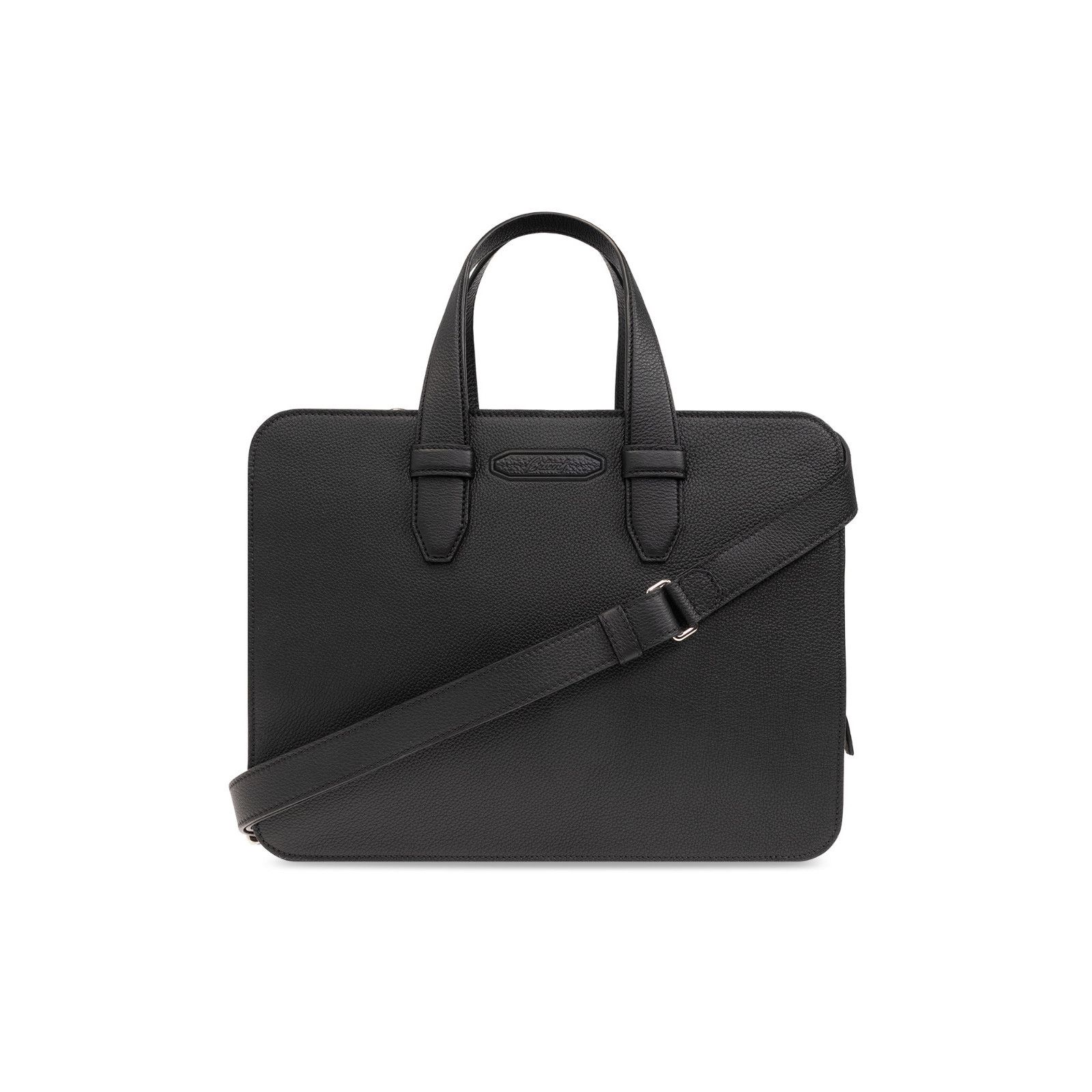 Brioni BRIONI Black Leather Document Laptop Bag New & Authentic Size ONE SIZE - 1 Thumbnail
