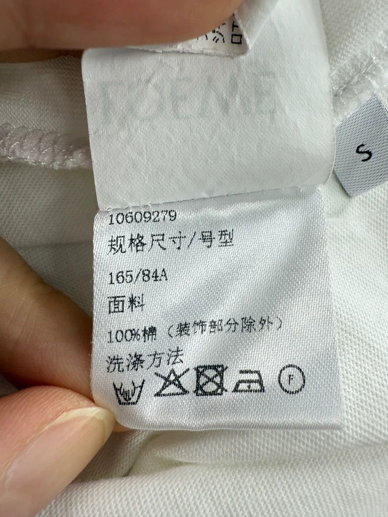 Loewe LOEWE White embroidered T-shirt Size S / US 4 / IT 40 - 5 Thumbnail