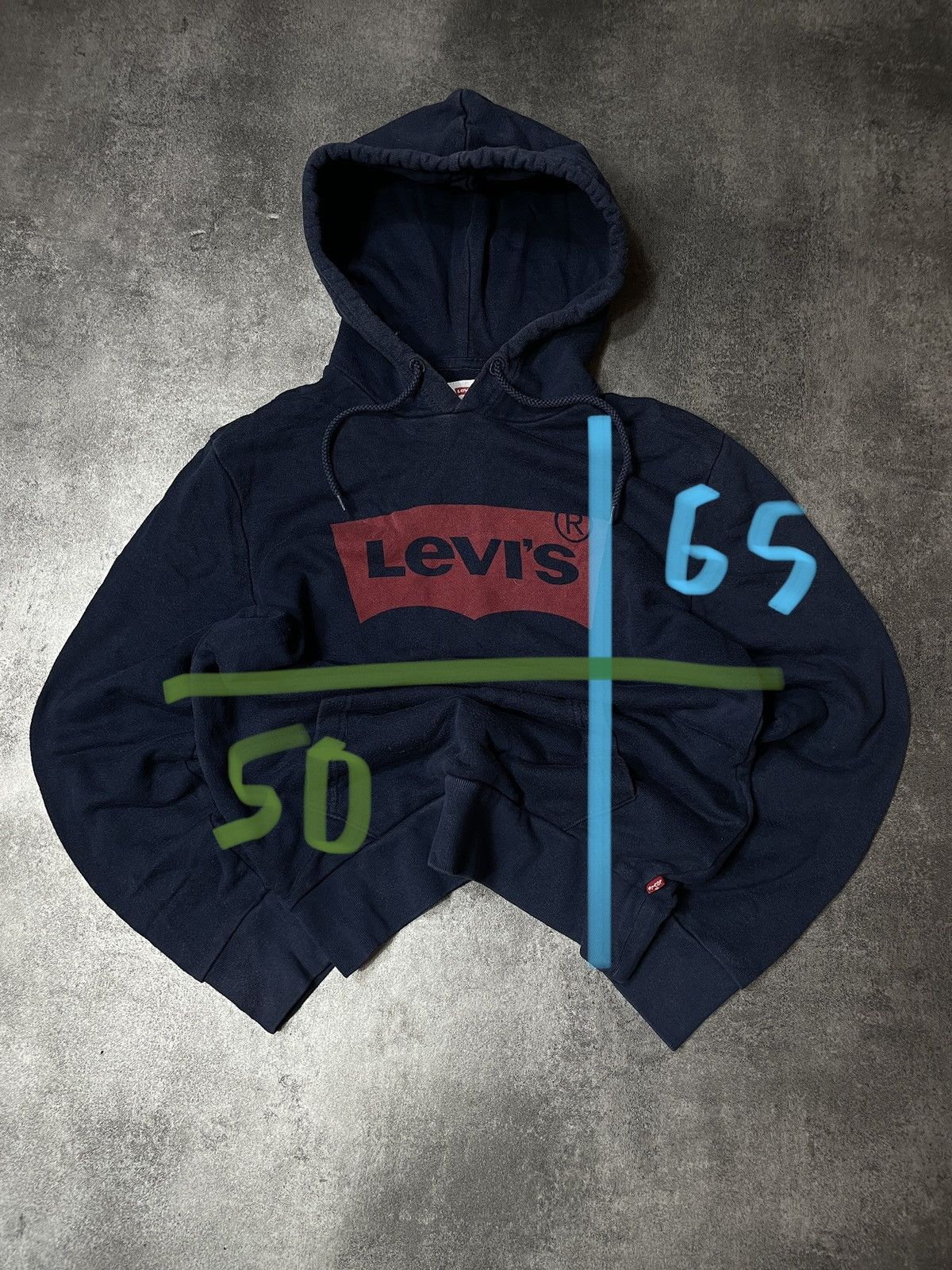 Levi's Levis Hoodie Big Logo Spellout y2k Size US S / EU 44-46 / 1 - 11 Thumbnail
