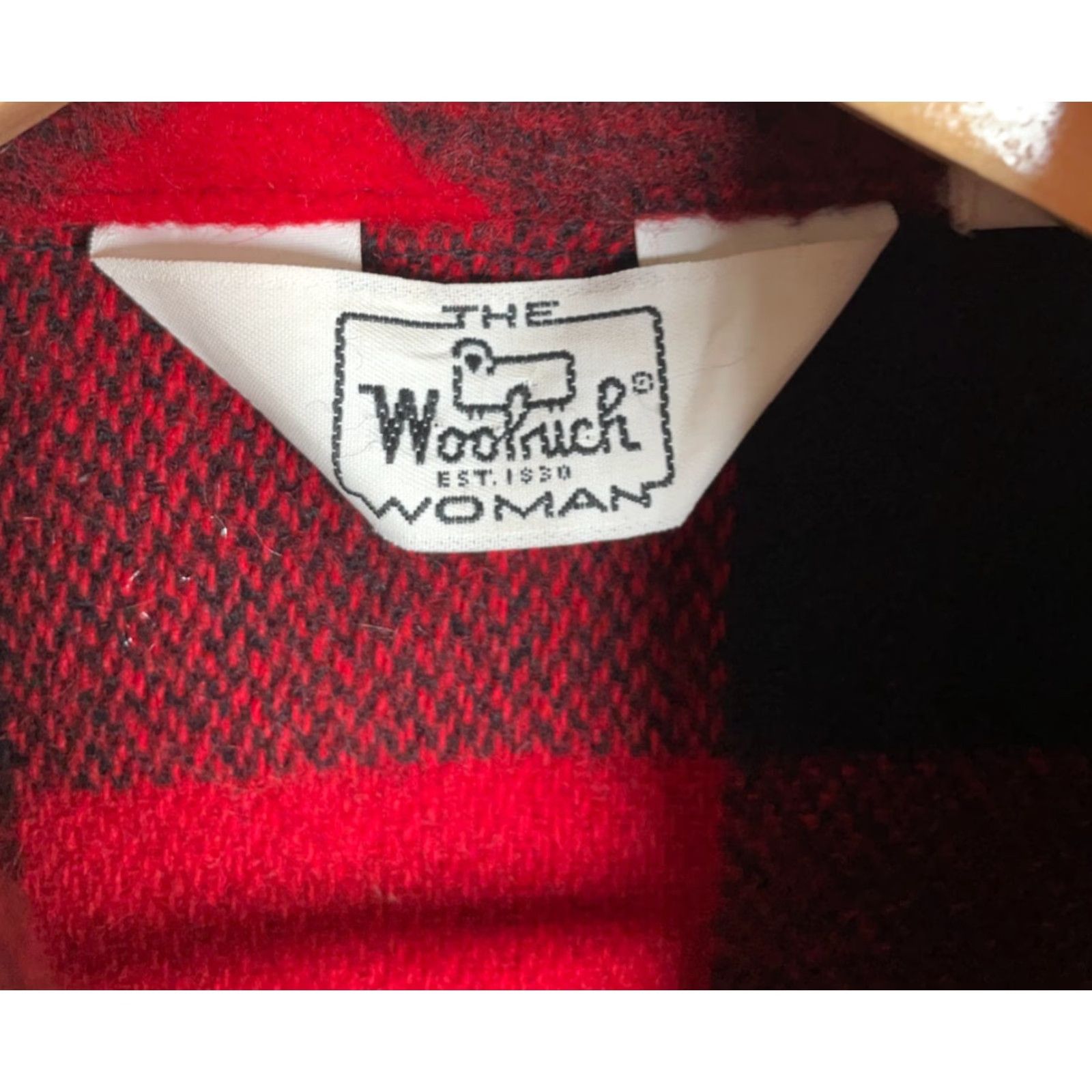 Vintage Woolrich 80s Wool Vest Women's Large Red Black Buffalo Plaid Snap Button USA Tag Wool Vest Size L / US 10 / IT 46 - 3 Thumbnail