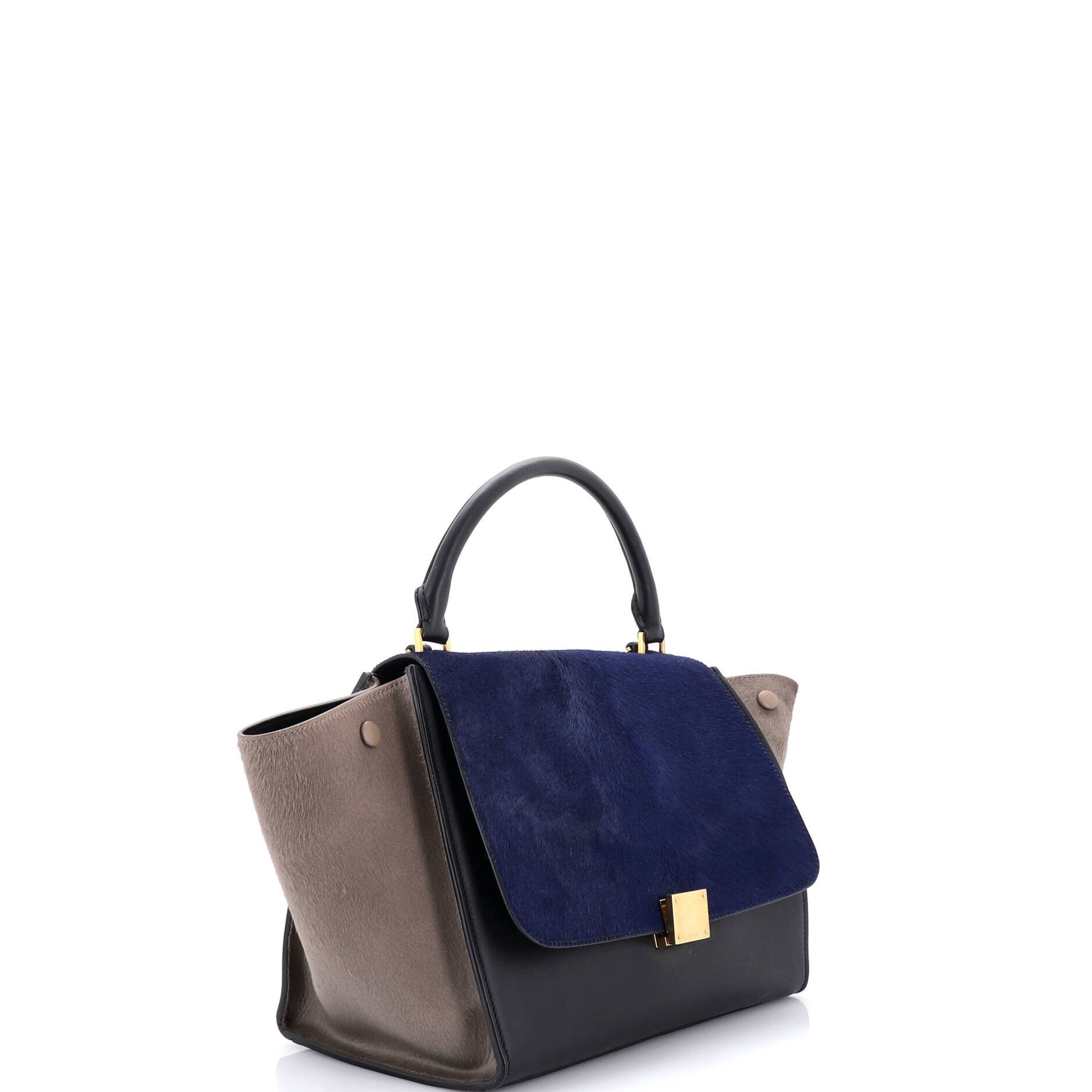 Celine Tricolor Trapeze Bag Pony Hair Medium Size ONE SIZE - 1 Thumbnail