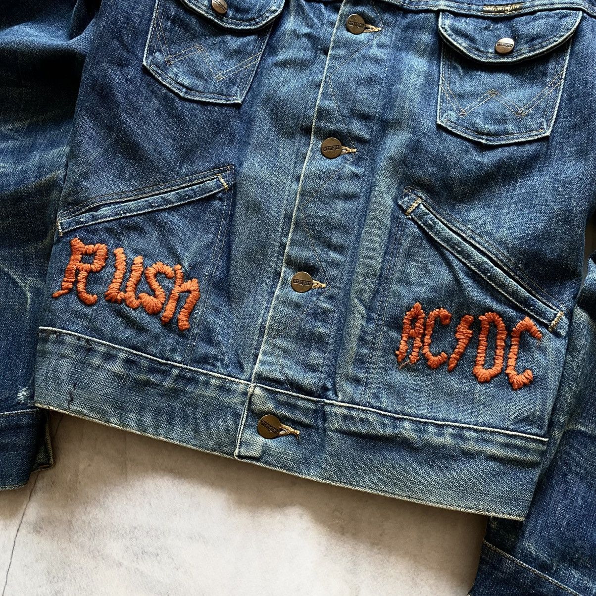 Band Tees × Vintage 80s Judas Priest Motörhead Wrangler Handmade Denim Jacket Size US S / EU 44-46 / 1 - 12 Thumbnail