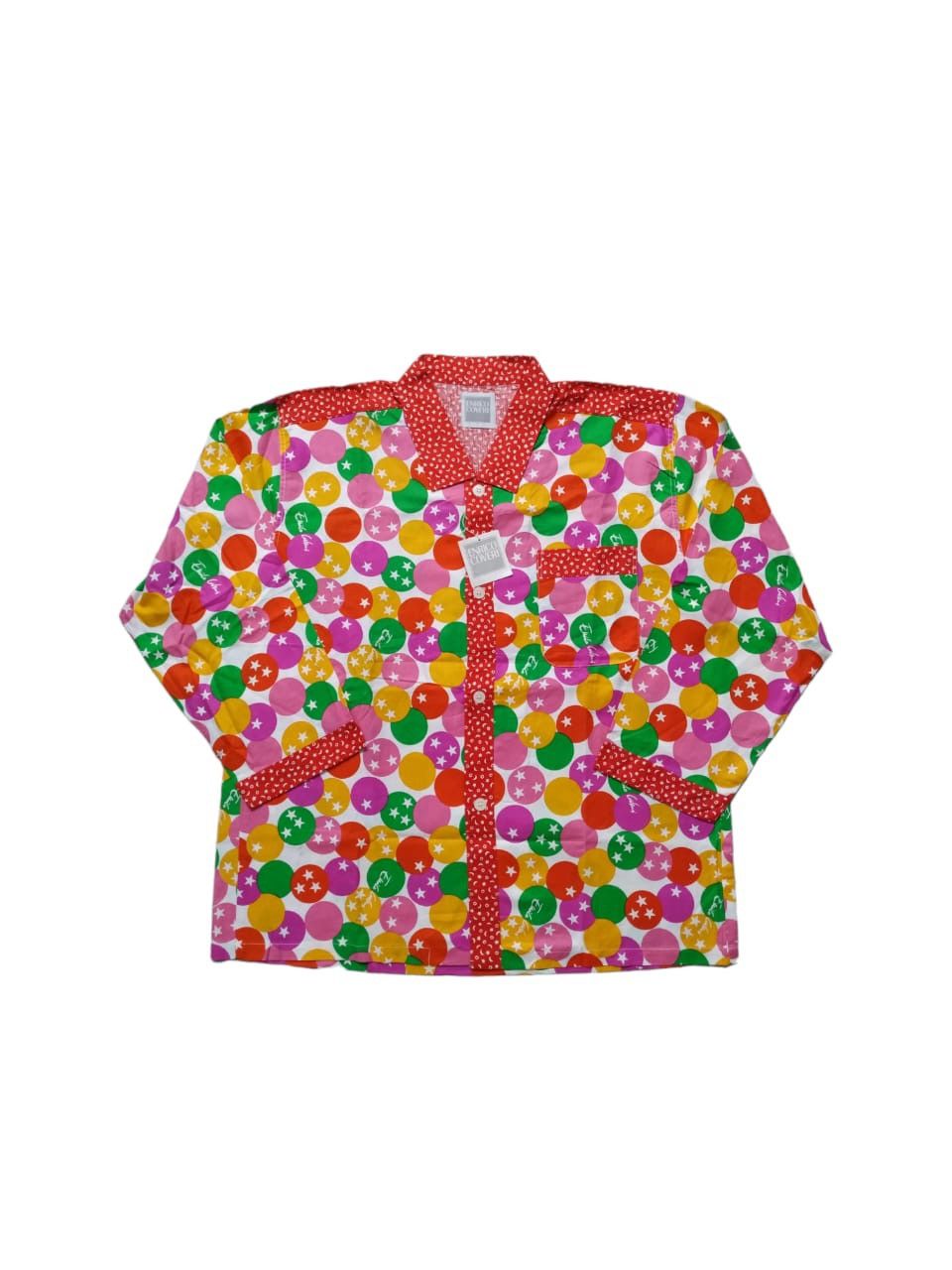 image of Enrico Coveri Vintage Enrico Covery Multicolor Pajamas Shirts, Men's (Size XL)