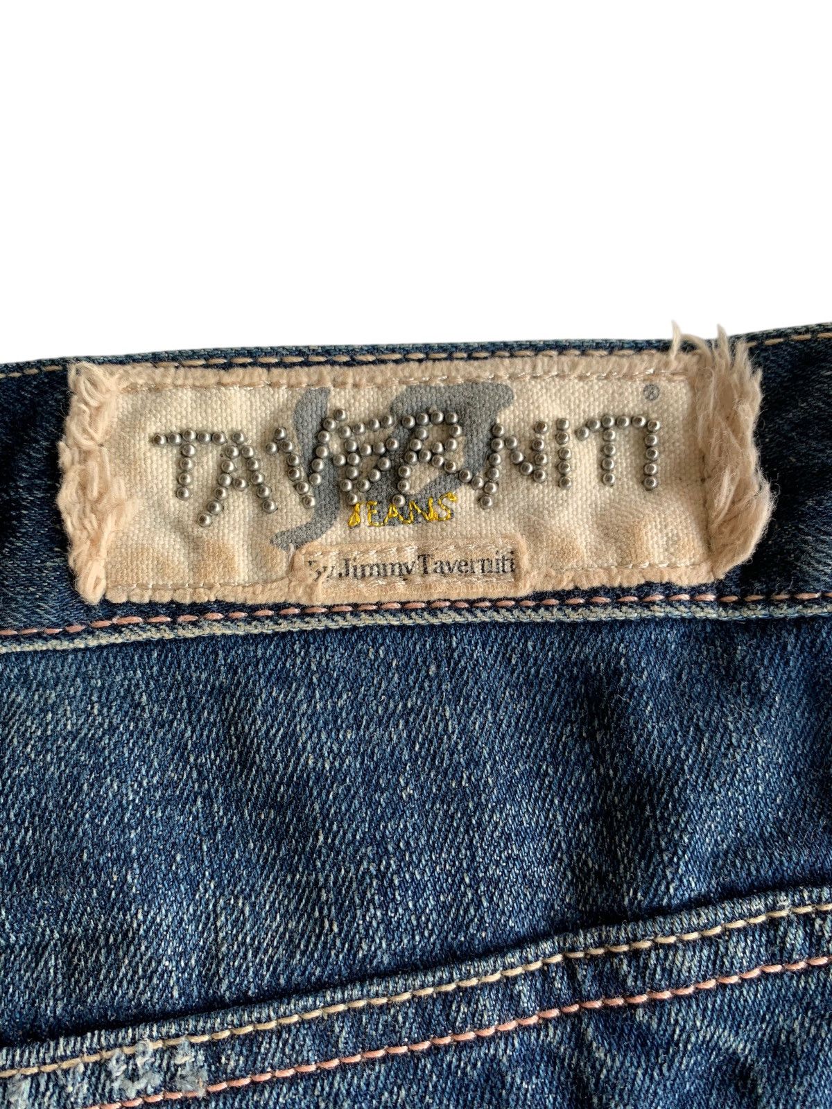 If Six Was Nine TAVERNITI SO JEANS SELVEDGE BUTTON FLY JAPANESE DENIM Size US 33 - 16 Thumbnail