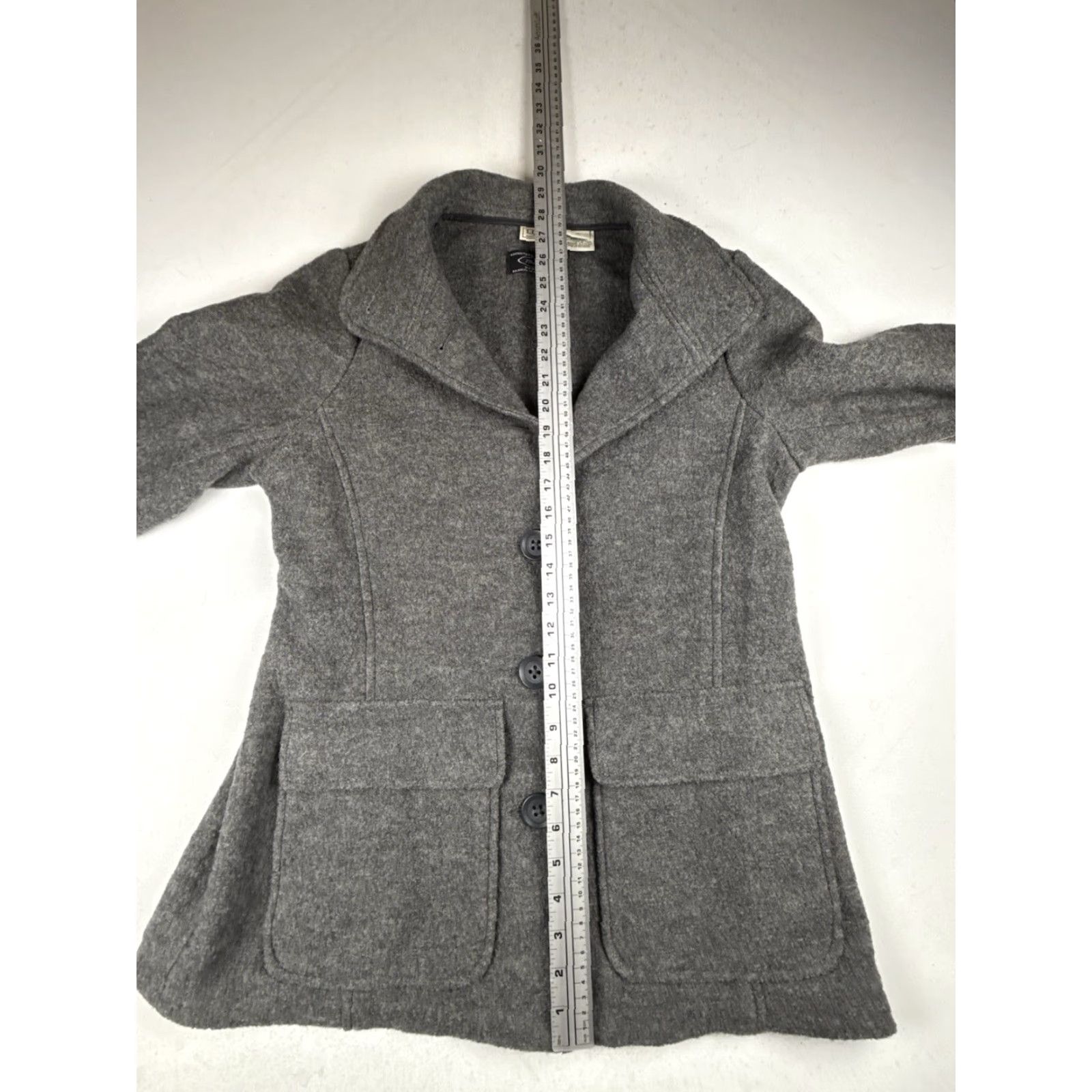 Vintage VINTAGE L.L. Bean Coat Bellandi From Italy Long Gray Heavy Wool Coat M Size M / US 6-8 / IT 42-44 - 5 Thumbnail