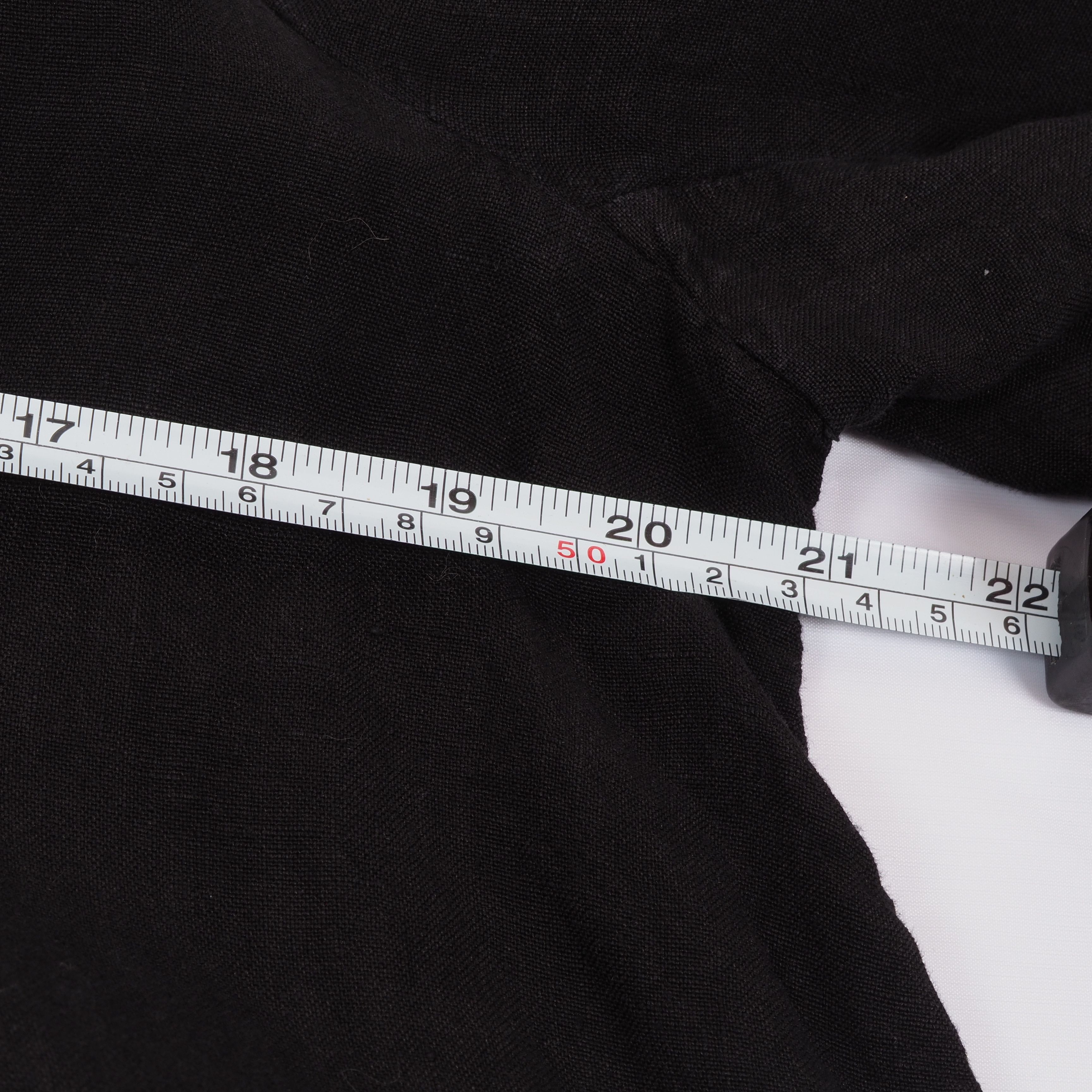 Rundholz Rundholz Women's Black Linen Button Up Relaxed Shirt Blouse Size S / US 4 / IT 40 - 6 Thumbnail