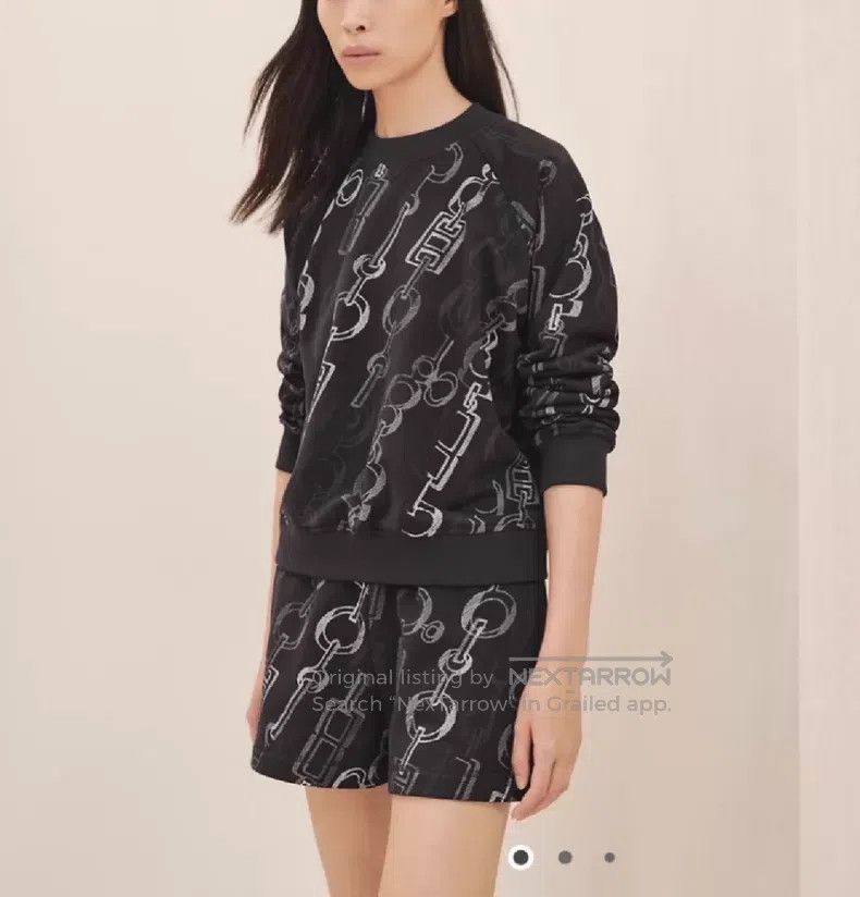 Hermes Hermes Chain Full-Printed Sweatshirt Size XXS / US 00 / IT 34 - 1 Thumbnail