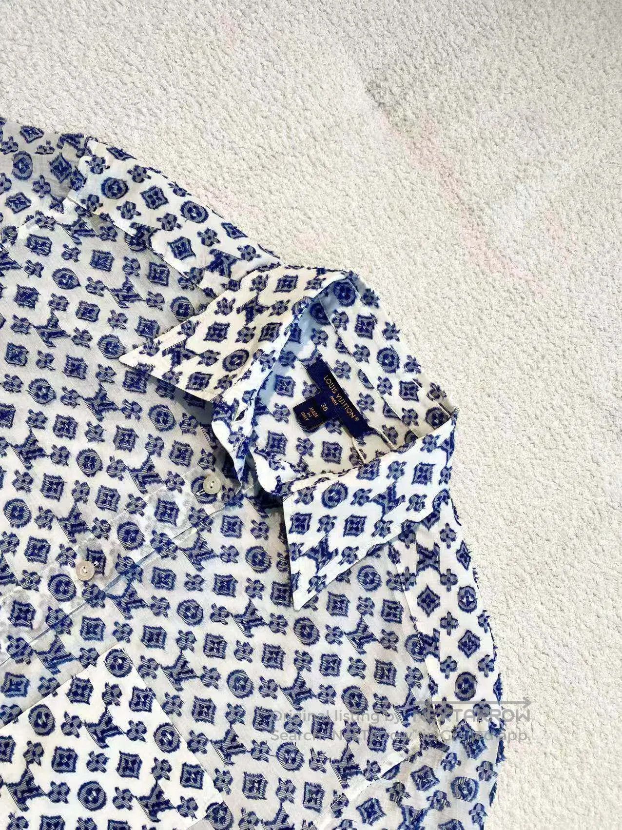 Louis Vuitton Louis Vuitton 24SS presby-flower full of logo shirt| Size XXS / US 00 / IT 34 - 4 Thumbnail