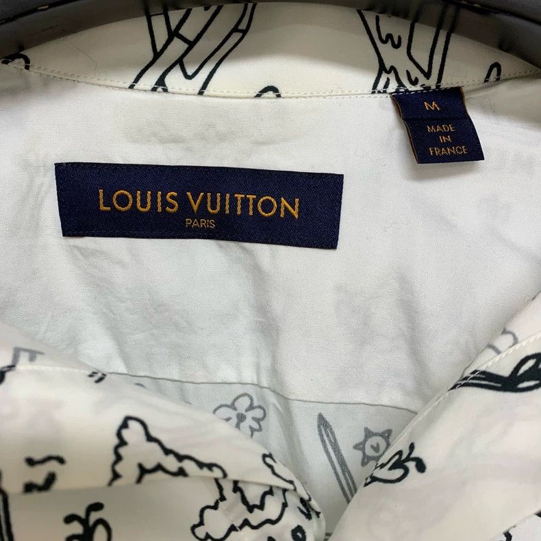 Louis Vuitton Louis Vuitton White gesture shirt 2503-Nextarrow Size US M / EU 48-50 / 2 - 3 Thumbnail