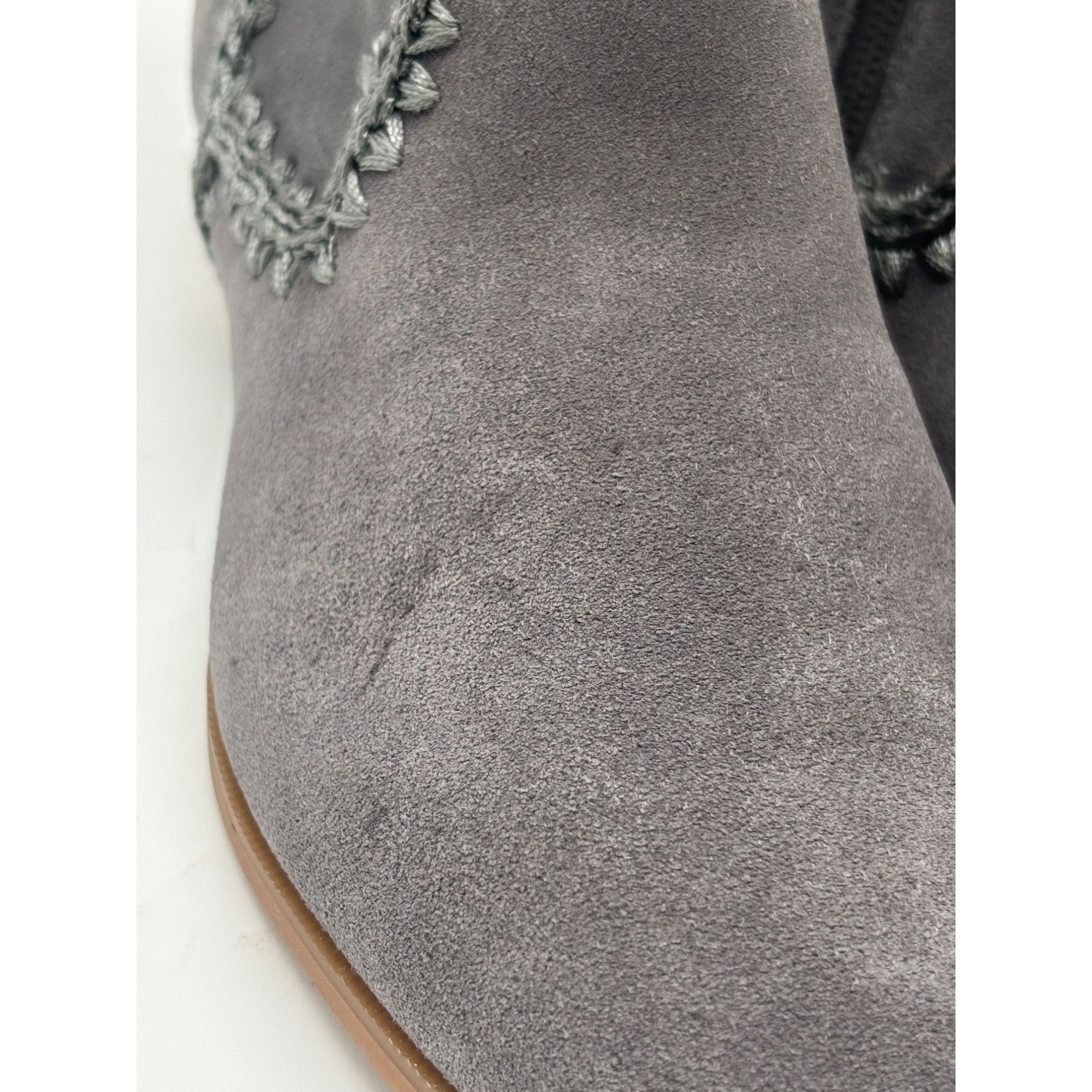 Jack Rogers Jack Rogers Gemma Suede Ankle Booties, Gray, Size 5.5, M Size US 5.5 / IT 35.5 - 5 Thumbnail