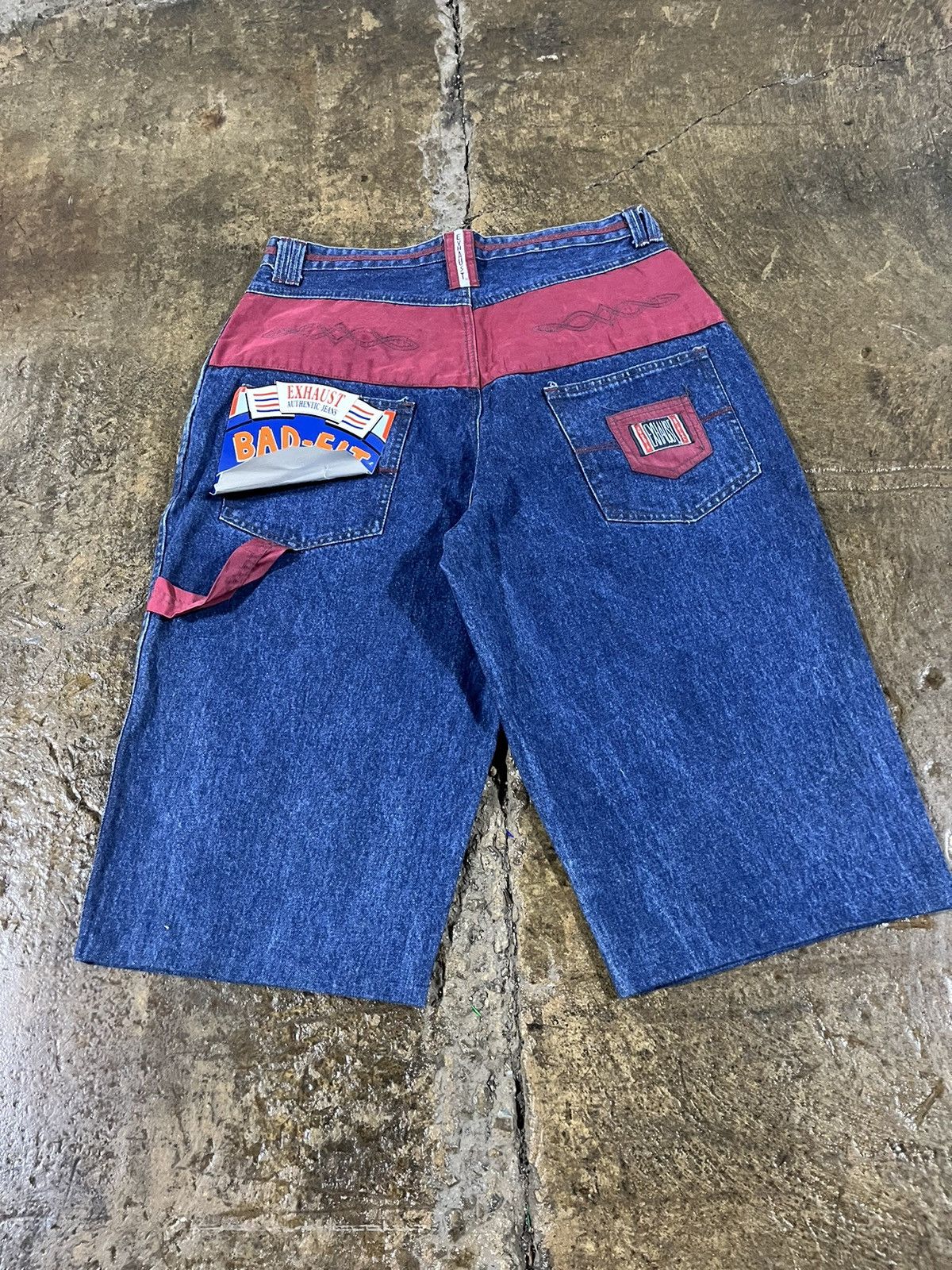 JNCO × Southpole × Vintage Crazy Vintage 90s Exhaust Carpenter Jorts Baggy Shorts JNCO Size US 34 / EU 50 - 3 Thumbnail