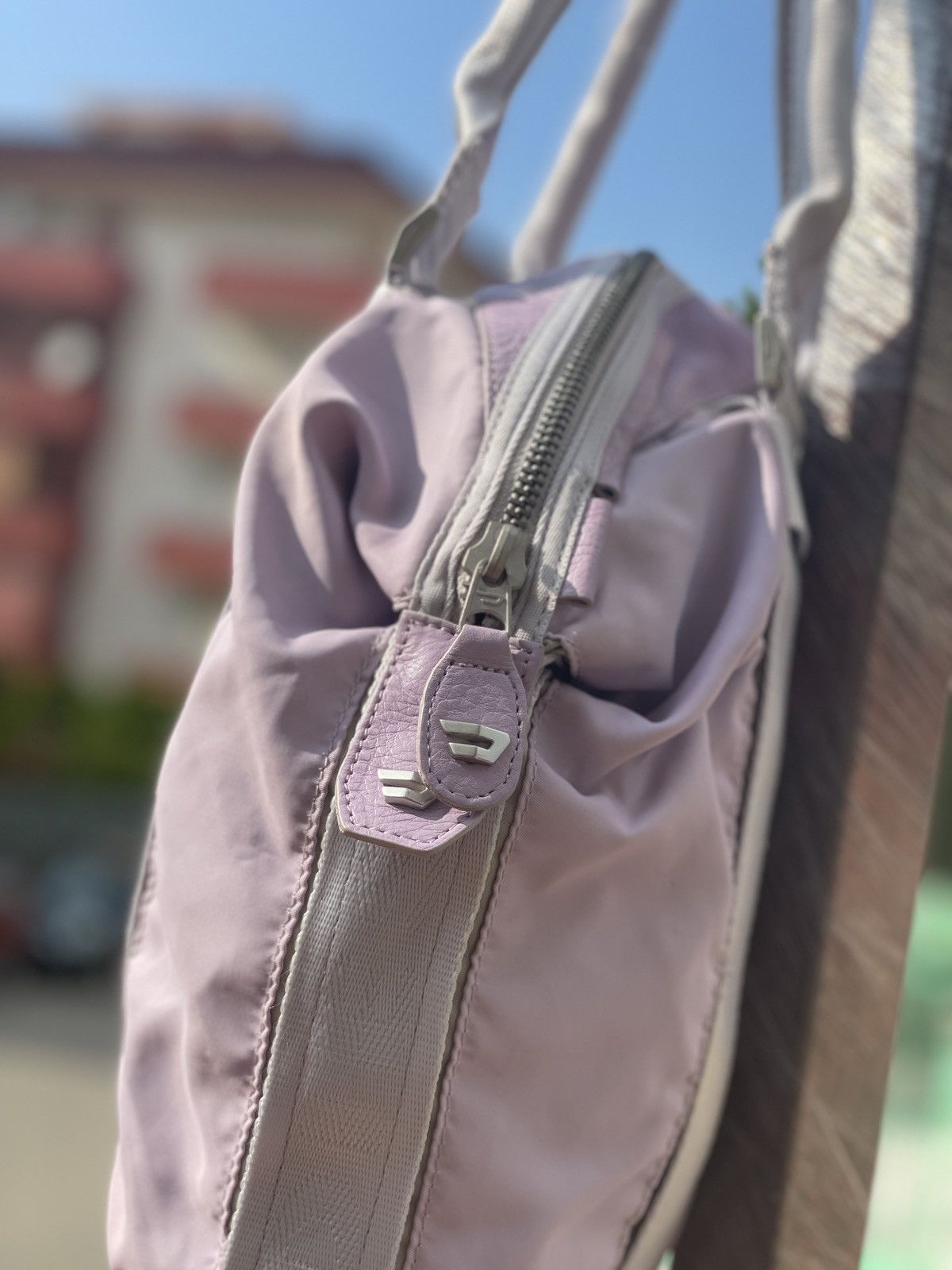 Diesel NEW DIESEL Y2K PURPLE NYLON HAND BAG Size ONE SIZE - 8 Thumbnail