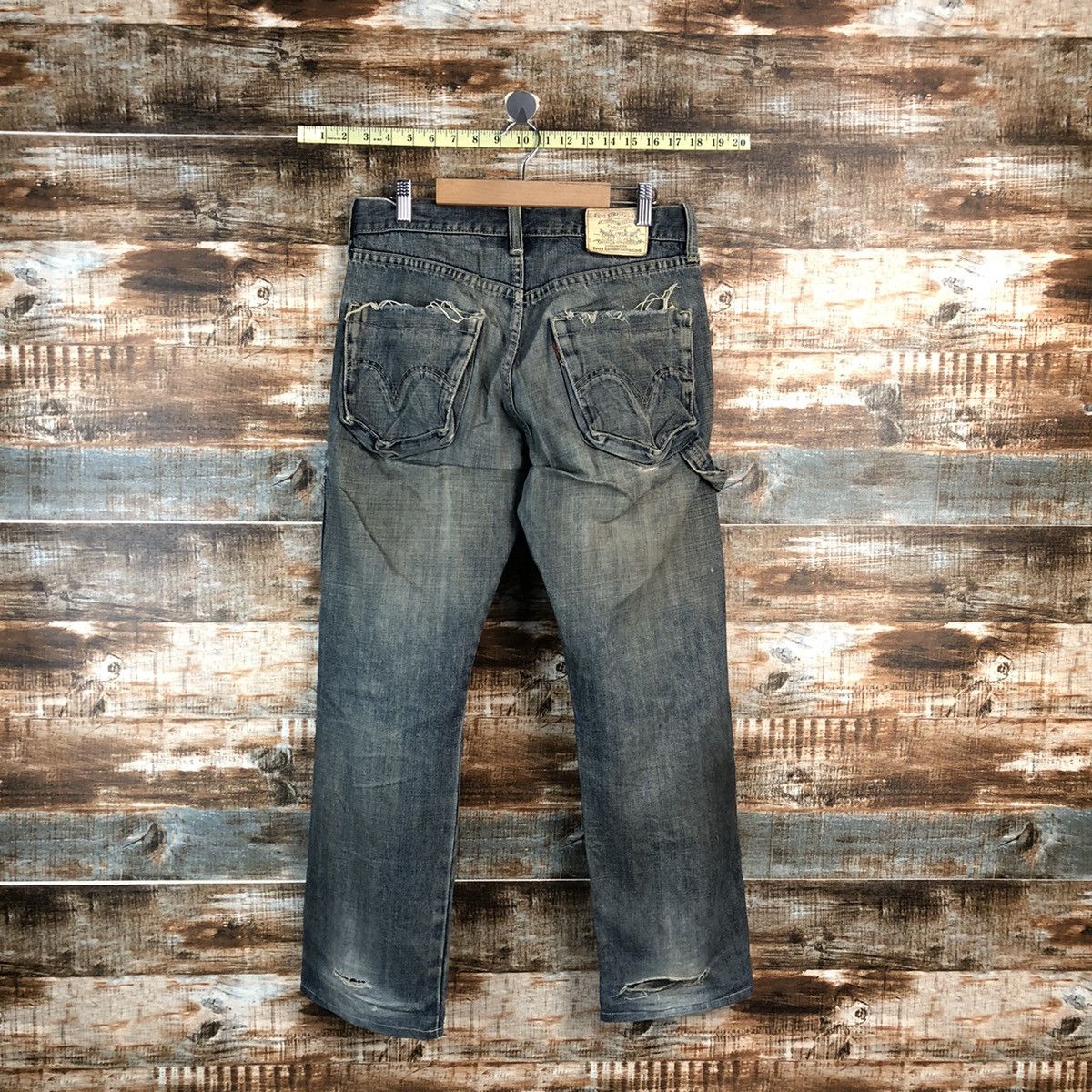 Levi's Levis vintage Black Distressed Denim Pants #A2155 Size US 30 / EU 46 - 13 Thumbnail