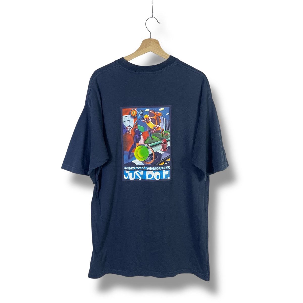Nike Mega Rare! Vintage 00s Nike Skate Janoski Promo Tshirt Size US XXL / EU 58 / 5 - 2 Thumbnail