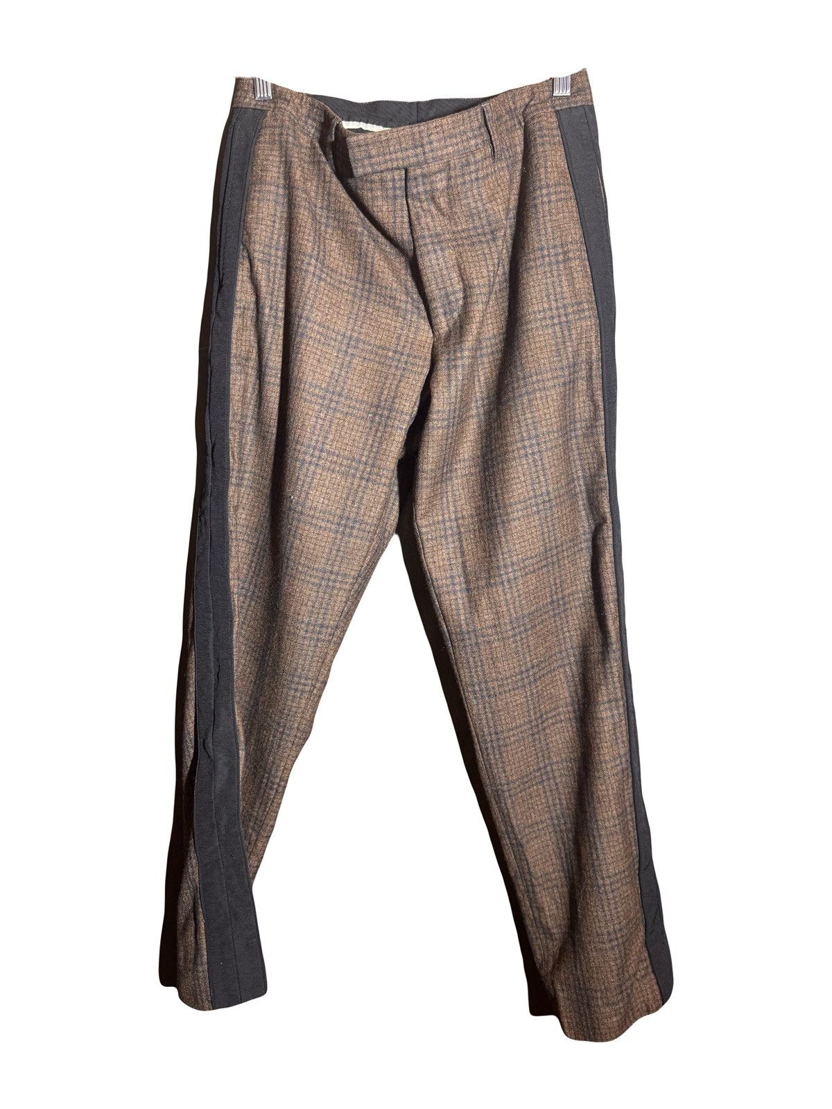 Cerruti 1881 cerruti 1881 runway checks brown wool pants 46 Size US 29 - 1 Thumbnail