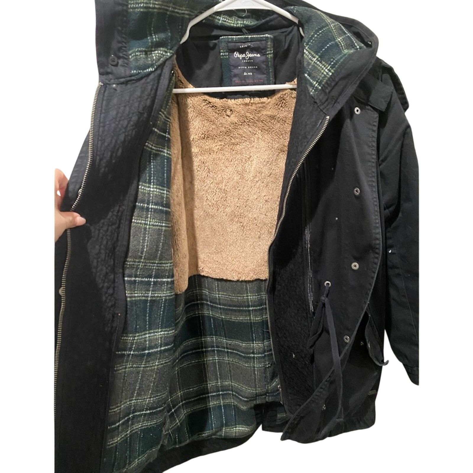 Pepe Jeans Pepe Jeans Womens Black Jacket Parka SZ. M Size M / US 6-8 / IT 42-44 - 3 Thumbnail