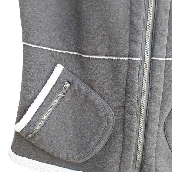 Athleta Athleta Vest Sz S Army Green Patchwork Sweatshirt Sherpa Ted Size S / US 4 / IT 40 - 9 Thumbnail