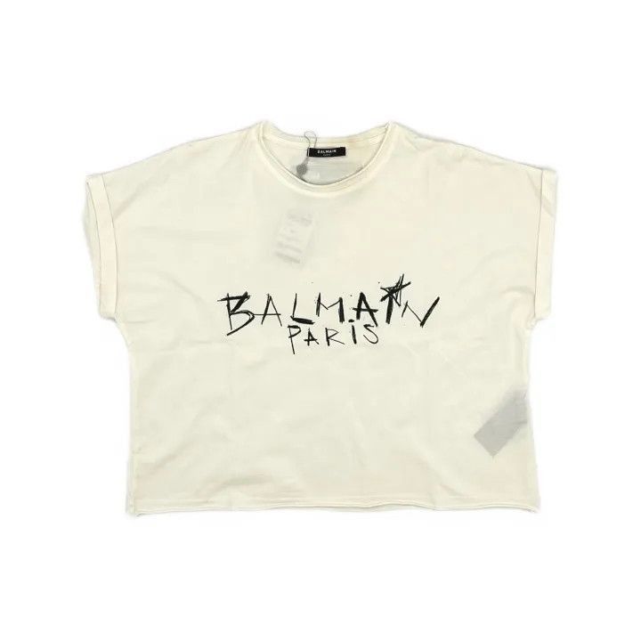 Other Balmain White Graphic Print T-Shirt for Women -2507 Size S / US 4 / IT 40 - 2 Thumbnail