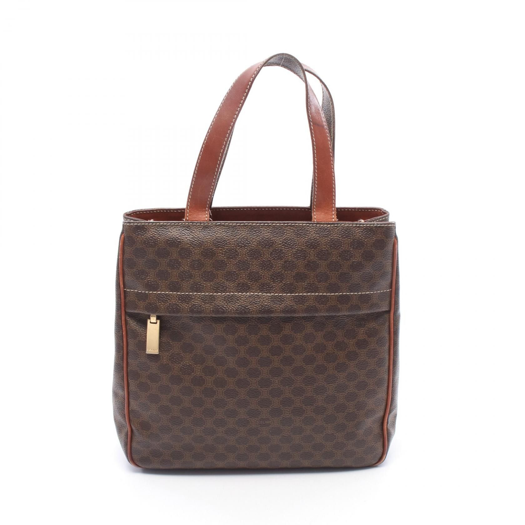Celine Celine CELINE Macadam Coated Canvas Tote Bag Leather Tote Bag DUTY FREE for USA Size ONE SIZE - 1 Thumbnail