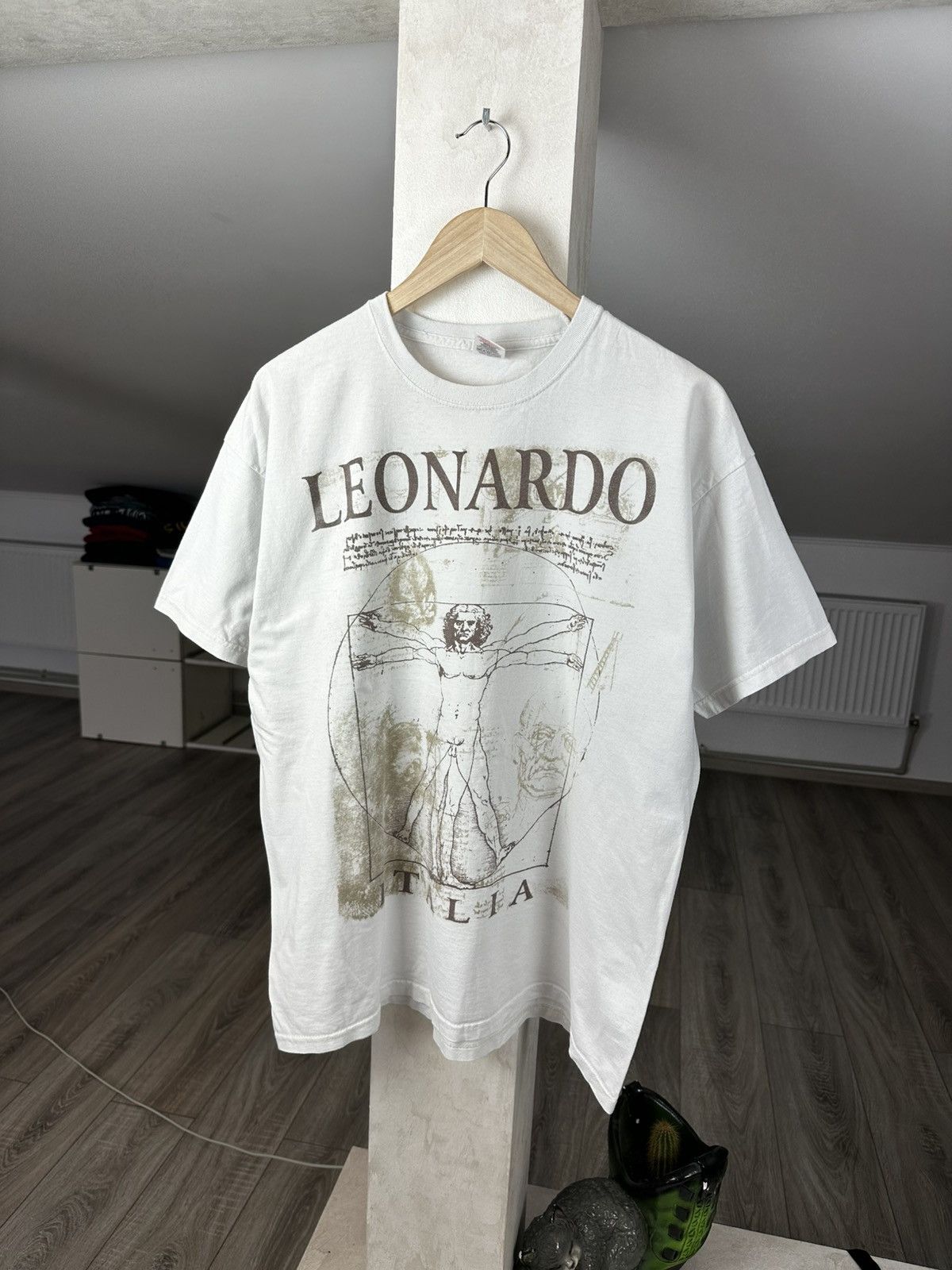 Vintage VINTAGE LEONARDO DA VINCI TEE SHIRT Size US XL / EU 56 / 4 - 1 Thumbnail