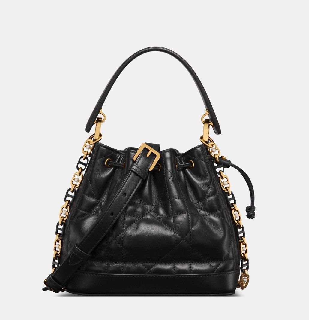 Dior SMALL DIOR JOLIE BUCKET BAG Black Macrocannage Size ONE SIZE - 2 Thumbnail